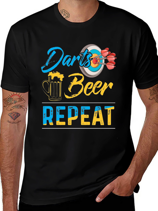 Darts Beer Repeat Graphic Tee
