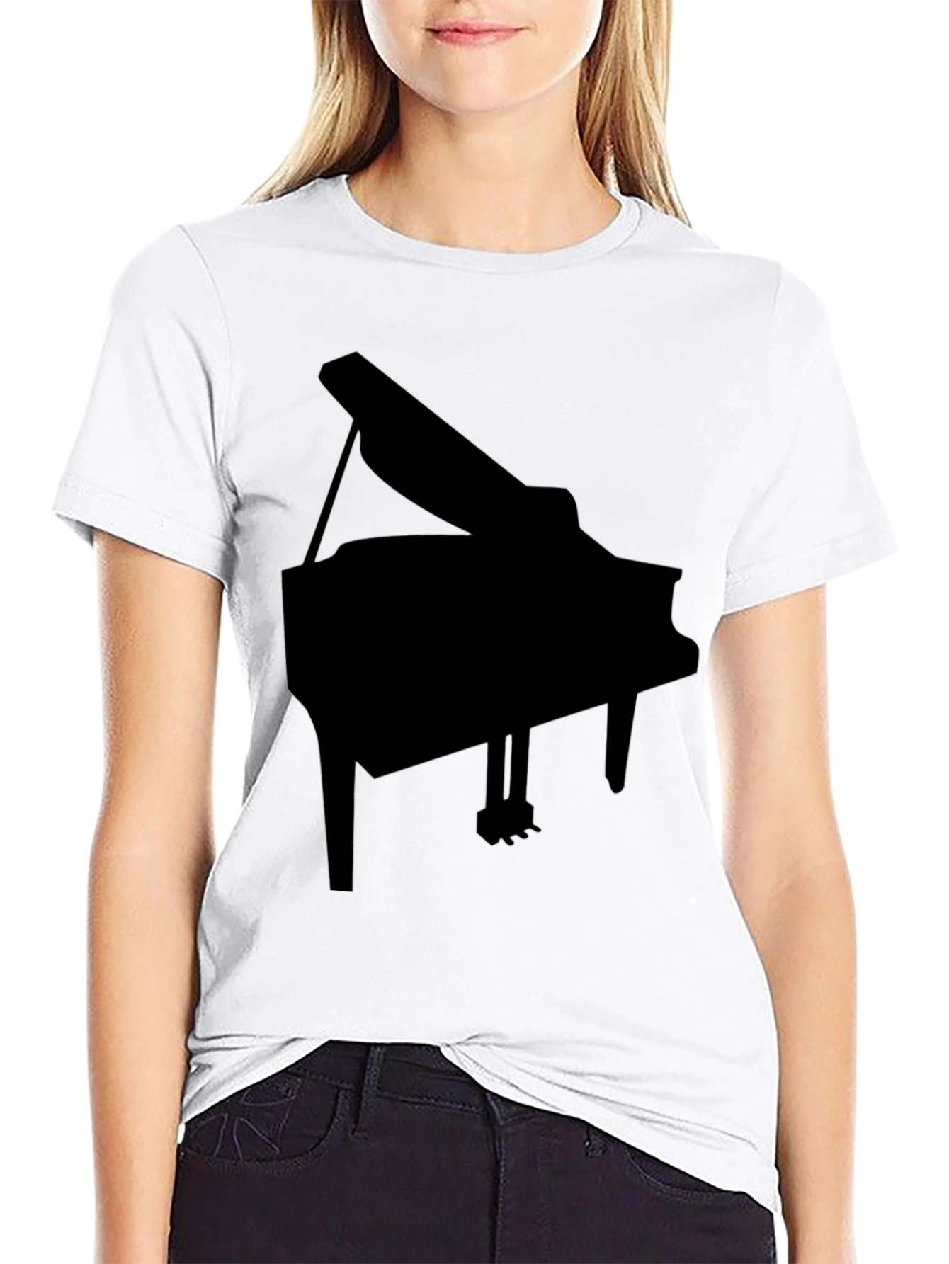Grand Piano Graphic Tee - Black Classic Fit