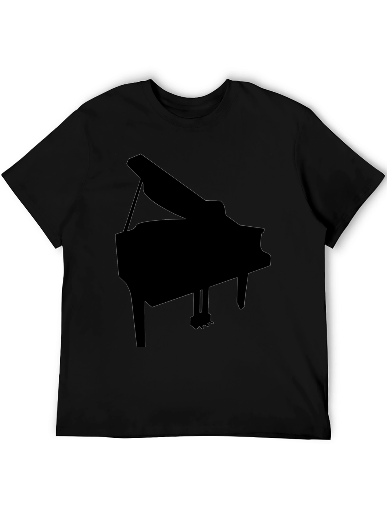 Grand Piano Graphic Tee - Black Classic Fit