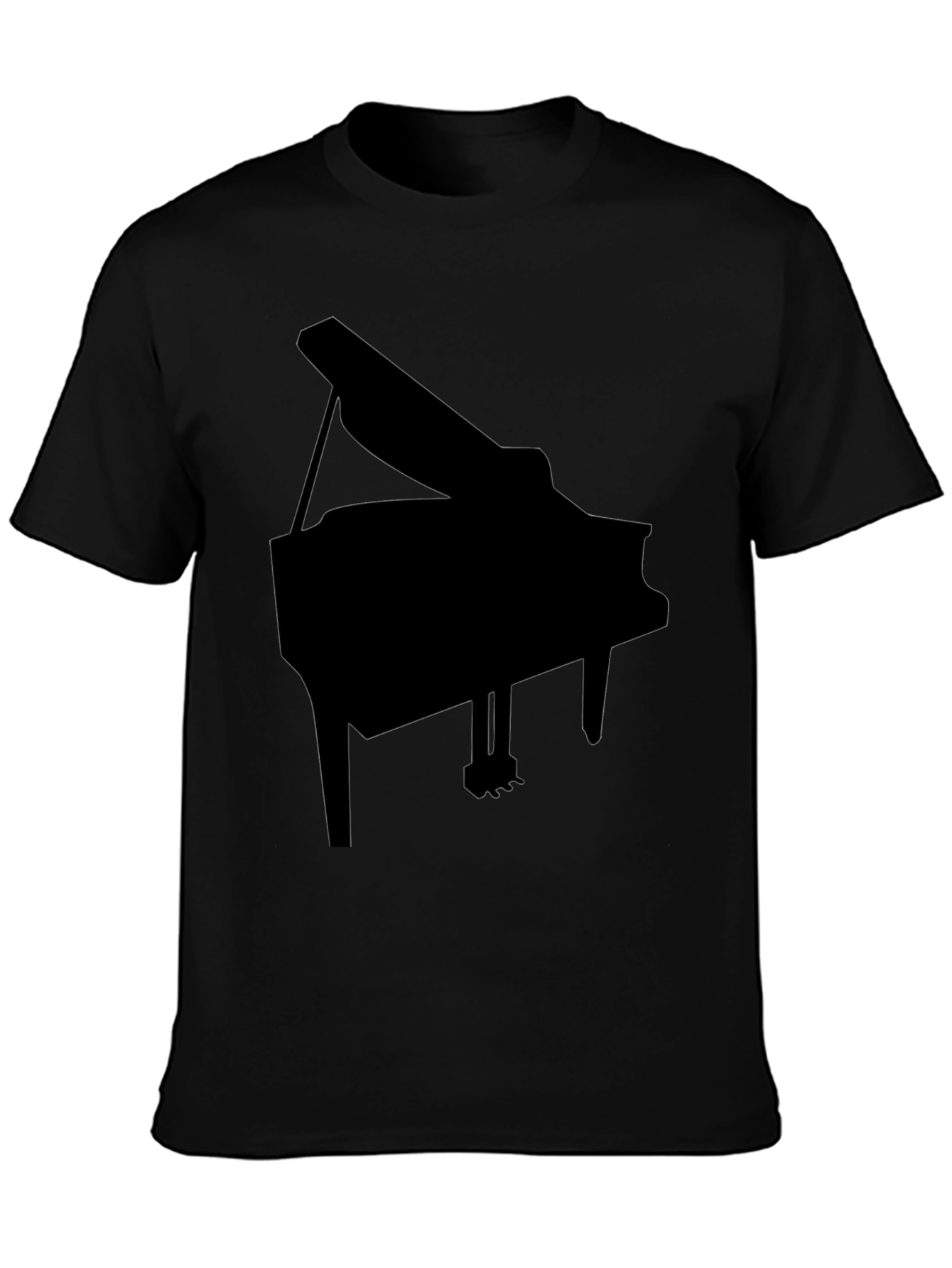 Grand Piano Graphic Tee - Black Classic Fit