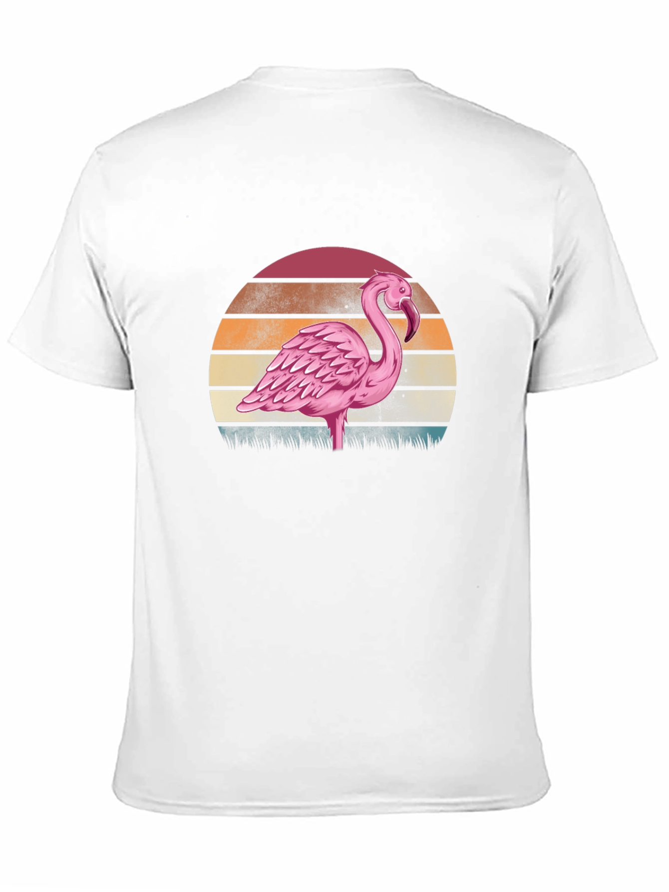 Retro Flamingo Sunset Graphic Tee