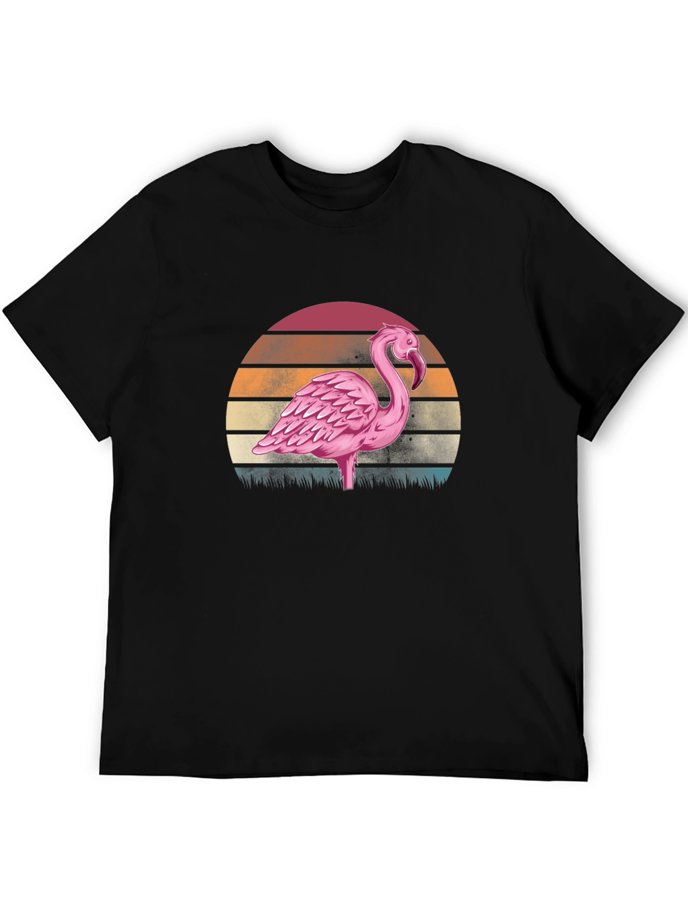 Retro Flamingo Sunset Graphic Tee
