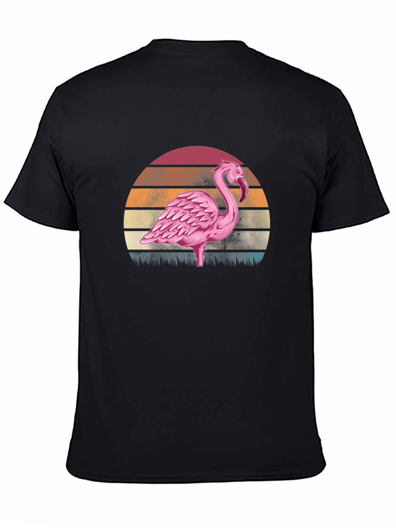Retro Flamingo Sunset Graphic Tee