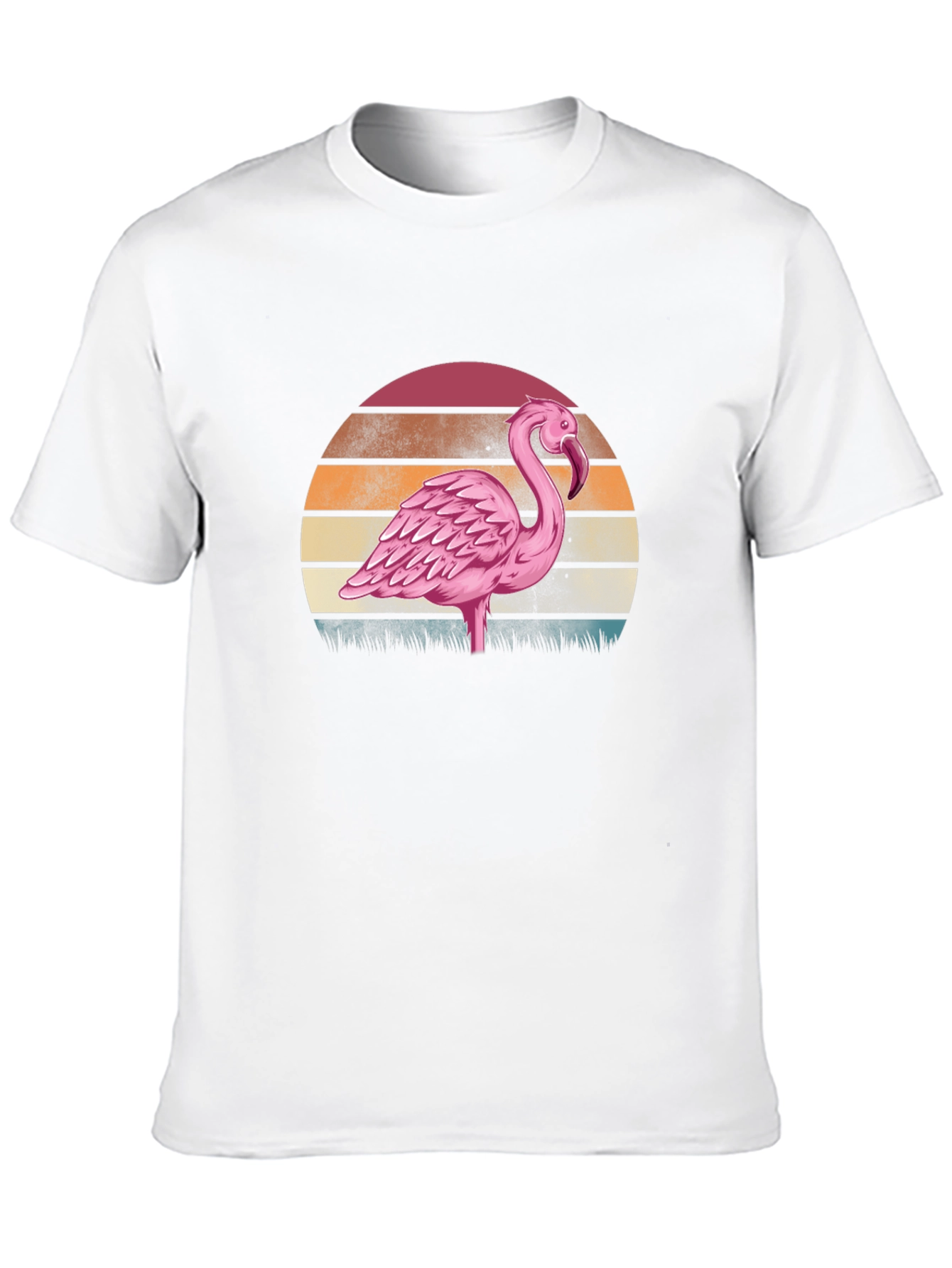 Retro Flamingo Sunset Graphic Tee