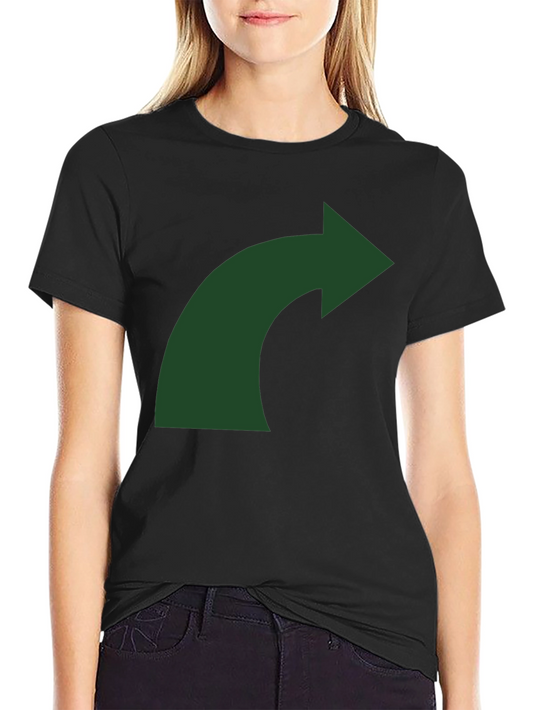Curved Arrow Graphic T-Shirt - Mens Black Tee