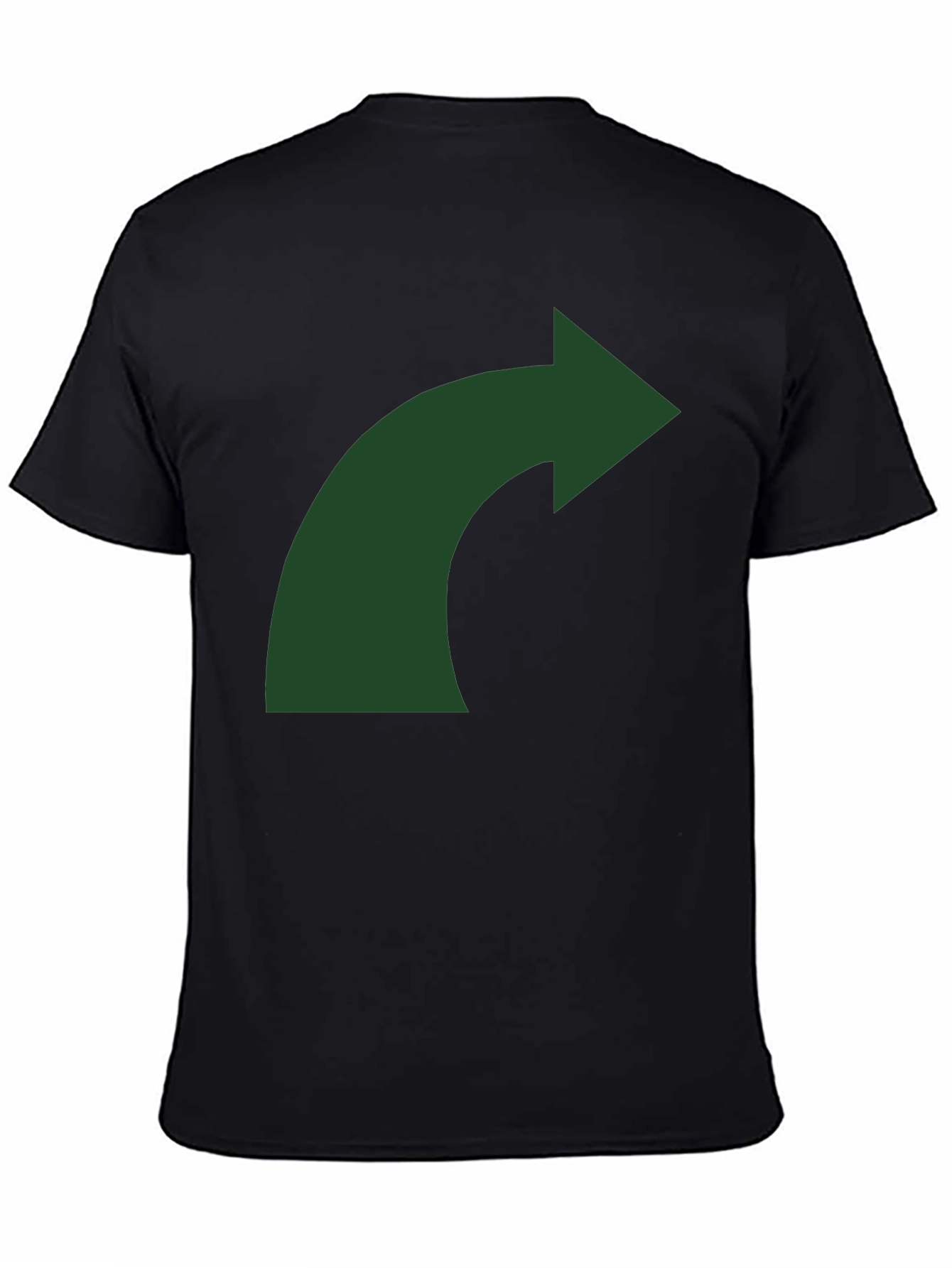 Curved Arrow Graphic T-Shirt - Mens Black Tee