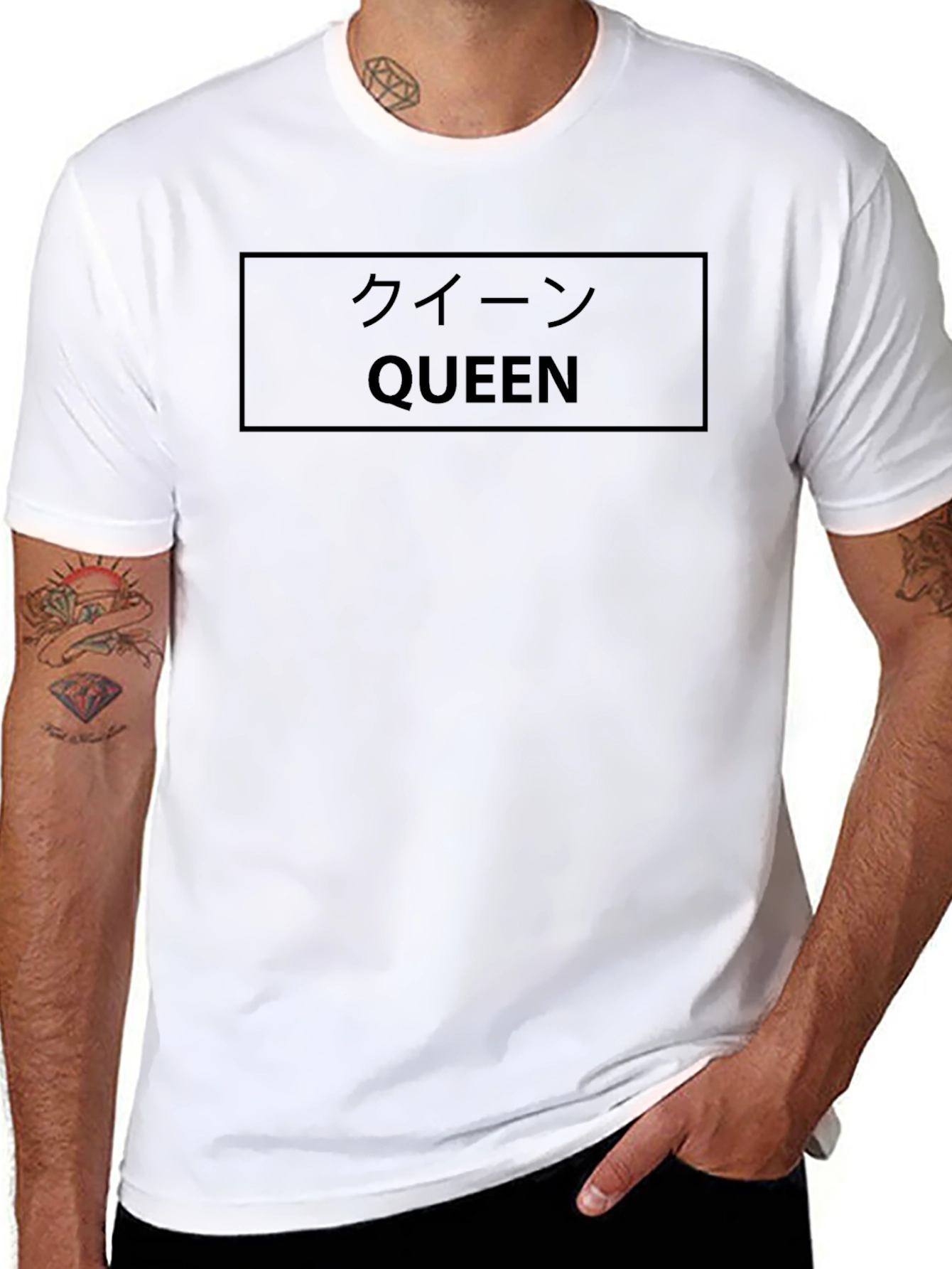 Queen Text Graphic Black T-Shirt