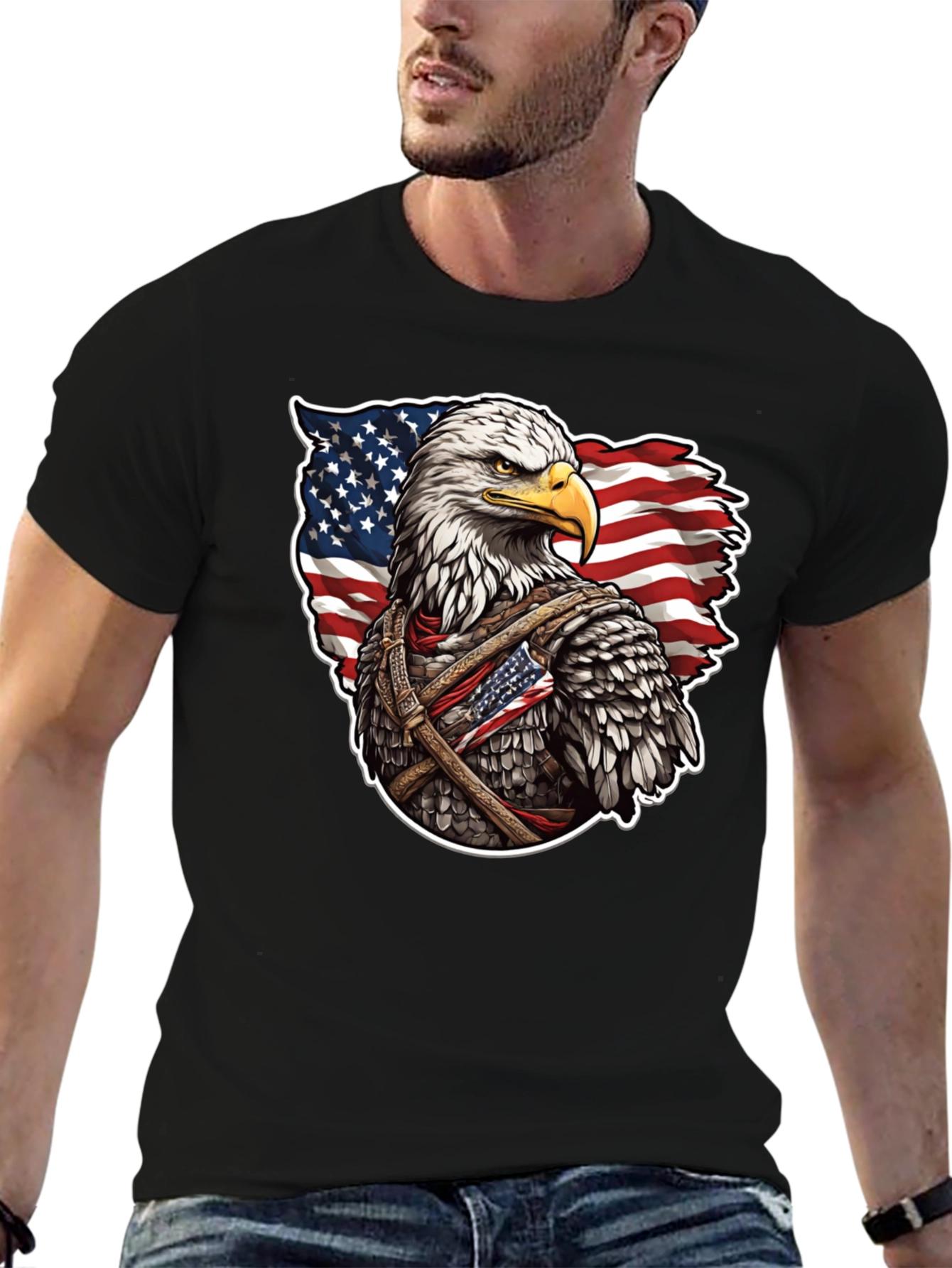 American Eagle Flag Graphic T-Shirt