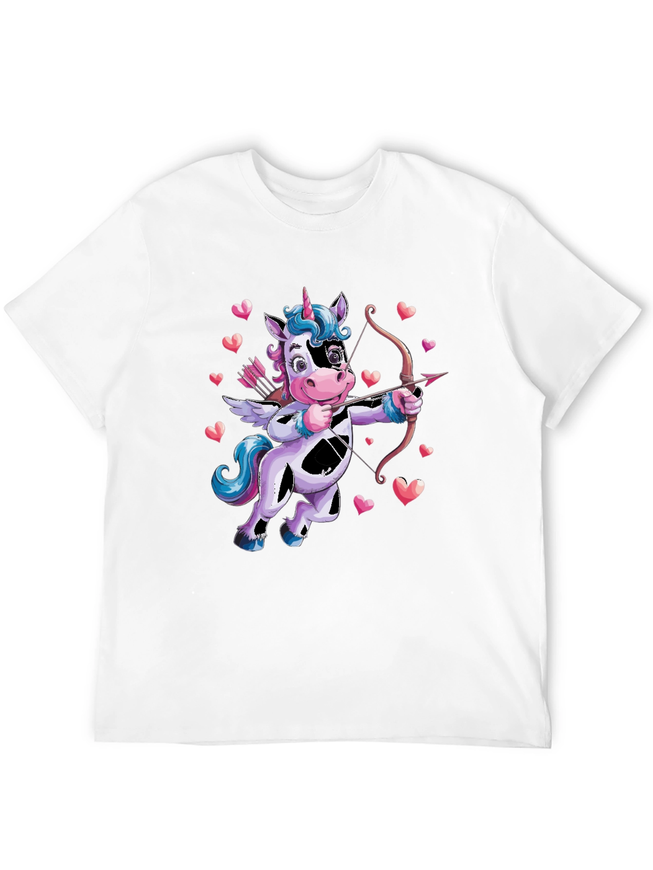 Cupid Unicorn Valentines Day T-Shirt