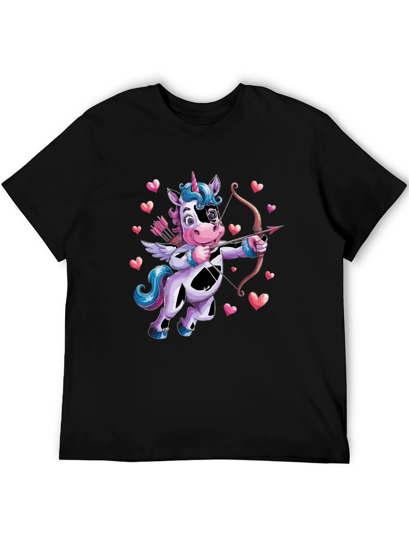 Cupid Unicorn Valentines Day T-Shirt