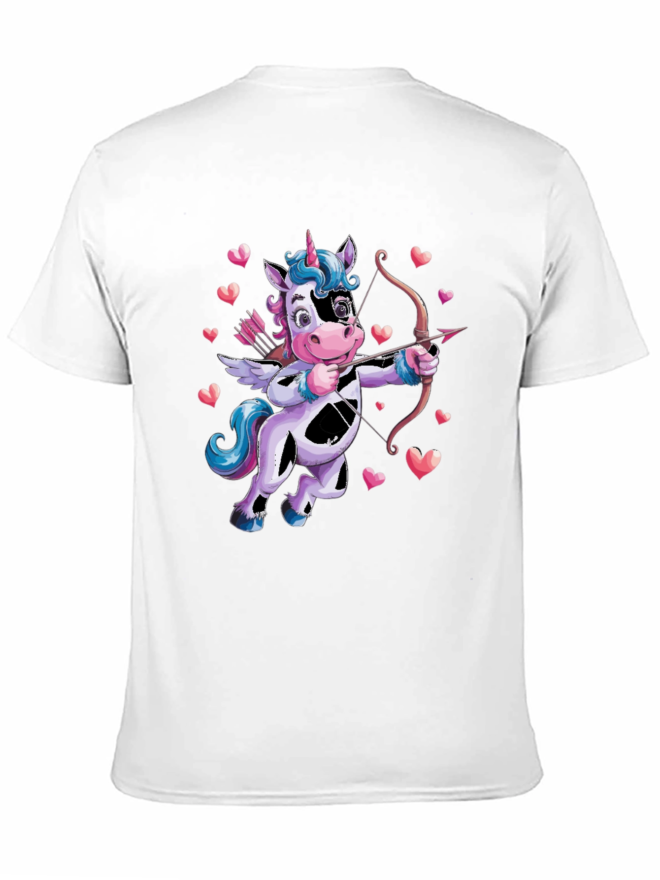 Cupid Unicorn Valentines Day T-Shirt