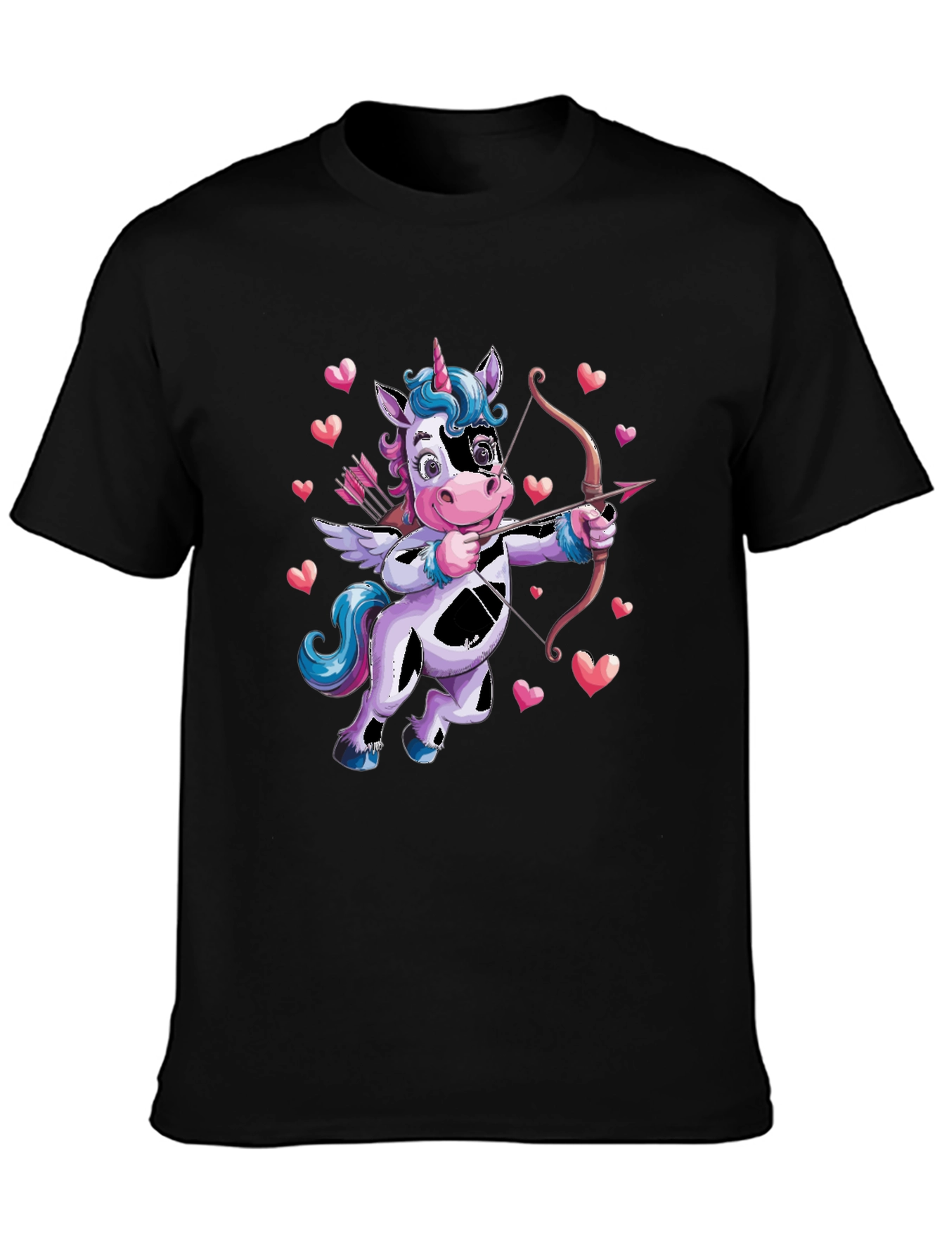 Cupid Unicorn Valentines Day T-Shirt