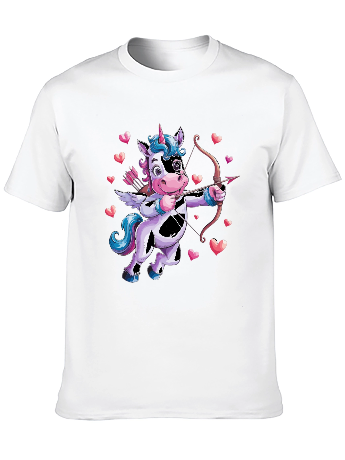 Cupid Unicorn Valentines Day T-Shirt
