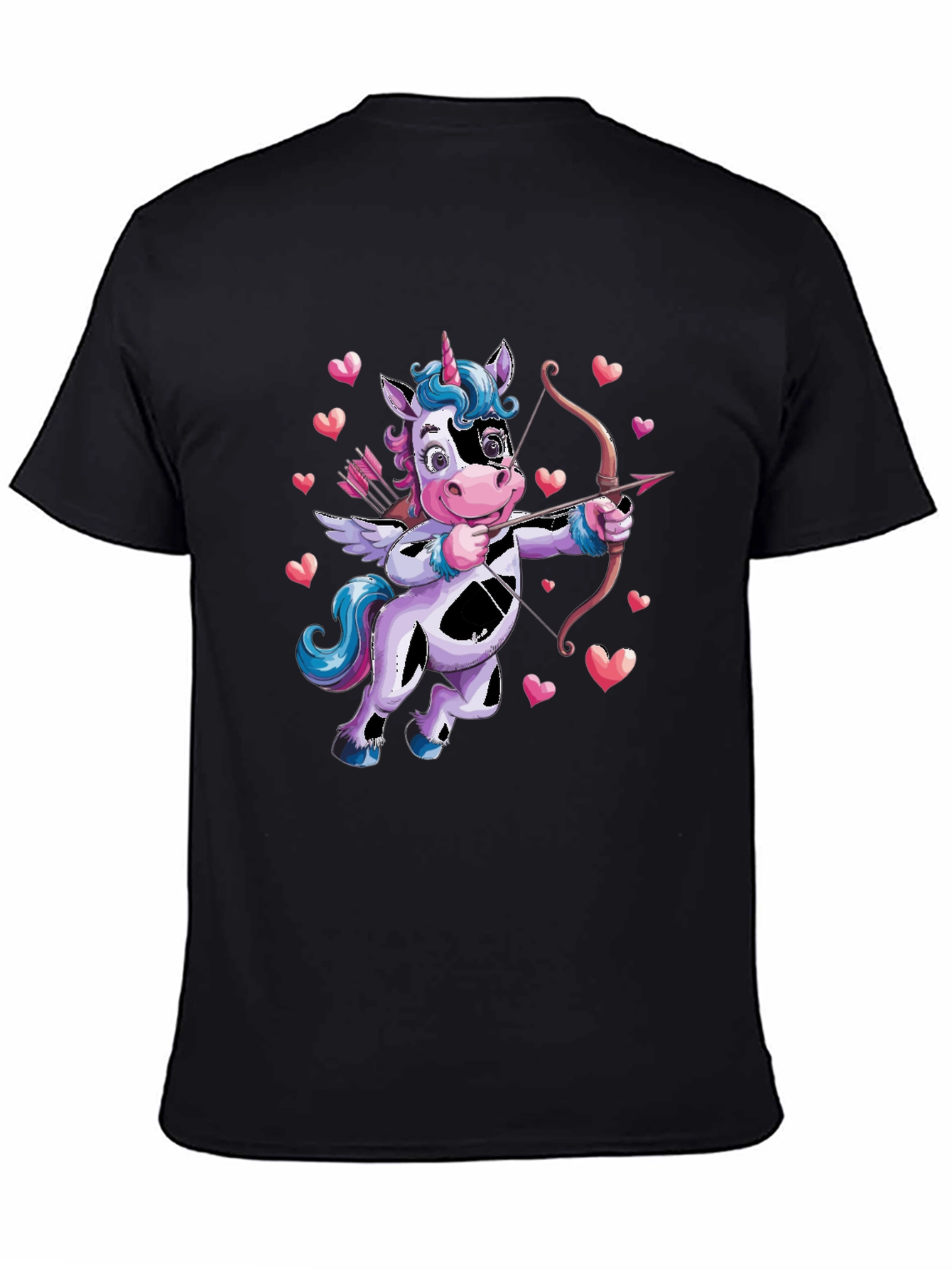 Cupid Unicorn Valentines Day T-Shirt
