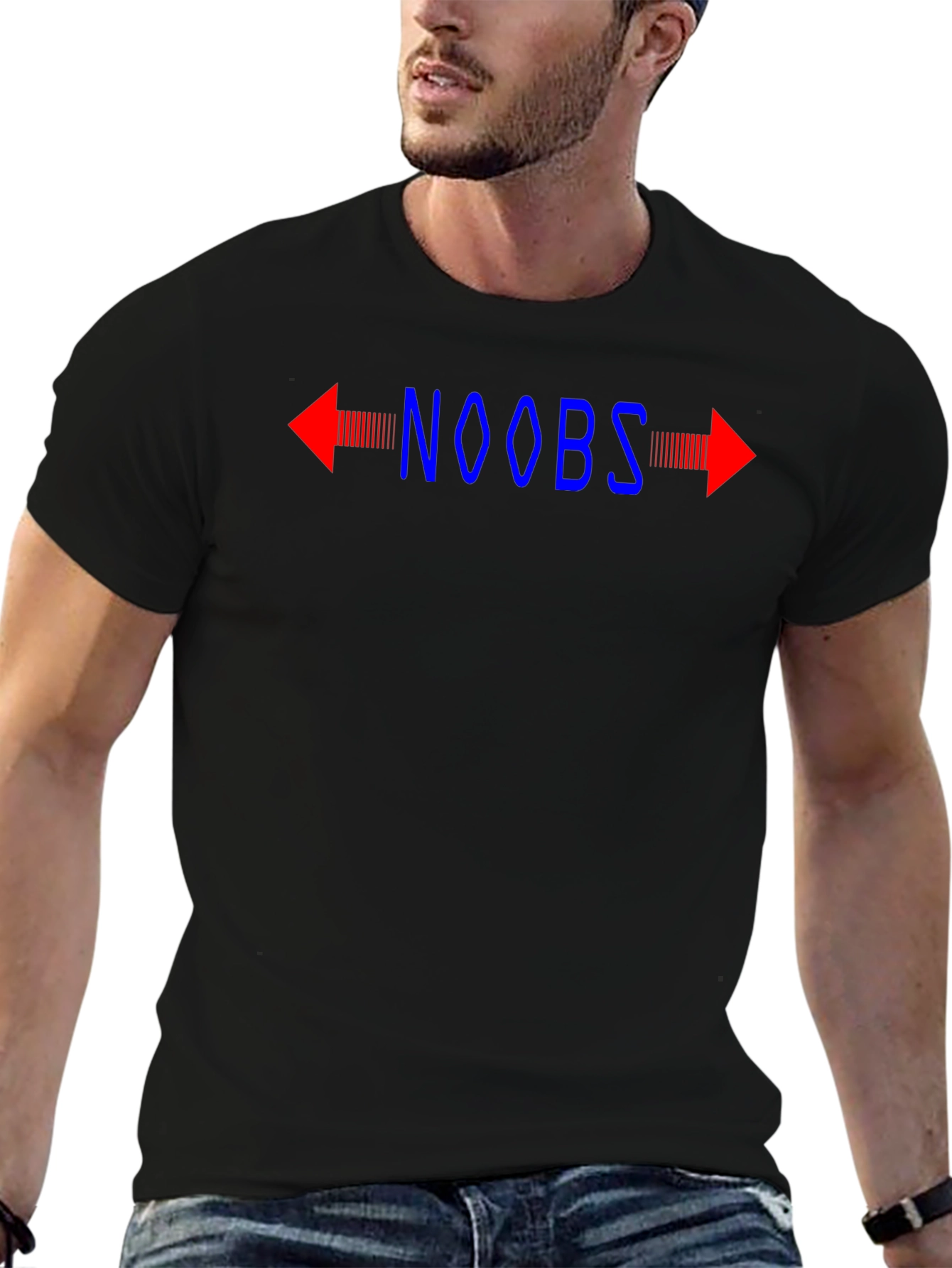 NOOBS Arrow T-Shirt Funny Gamer Shirt