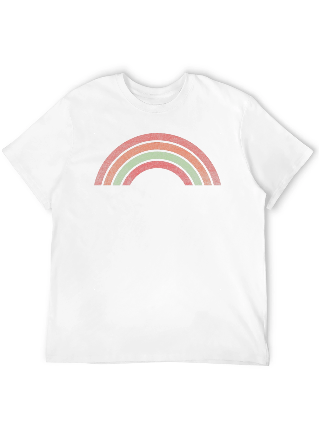 Retro Rainbow Graphic Tee - Unisex Black T-Shirt