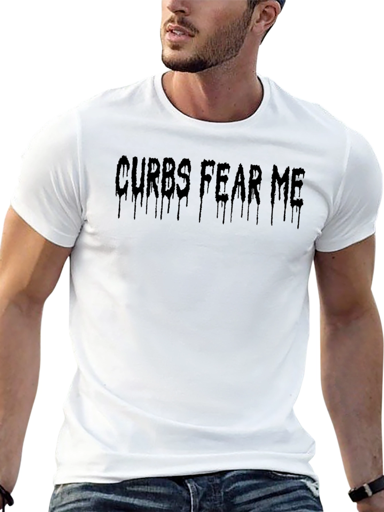 Curbs Fear Me Graphic Tee - Black Cotton T-Shirt