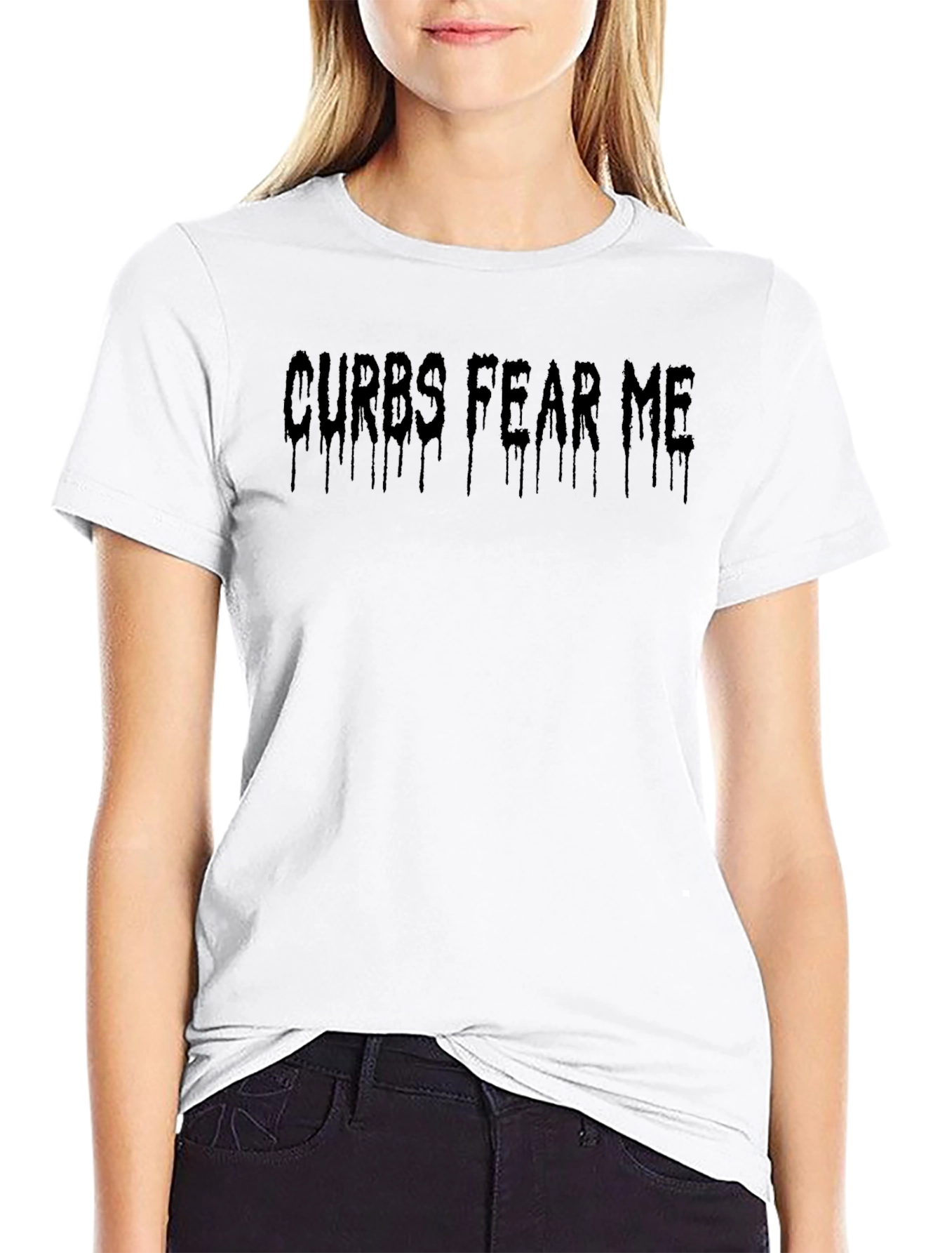 Curbs Fear Me Graphic Tee - Black Cotton T-Shirt