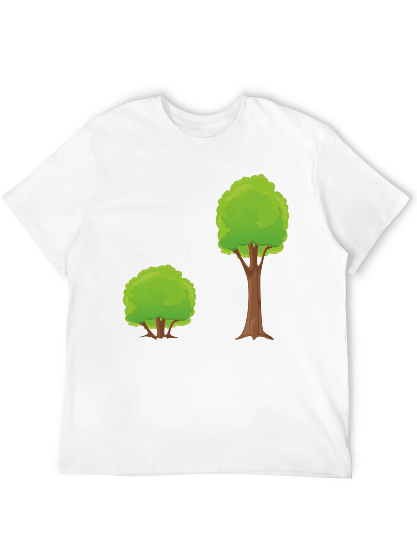 Cartoon Tree Graphic Tee - Black
