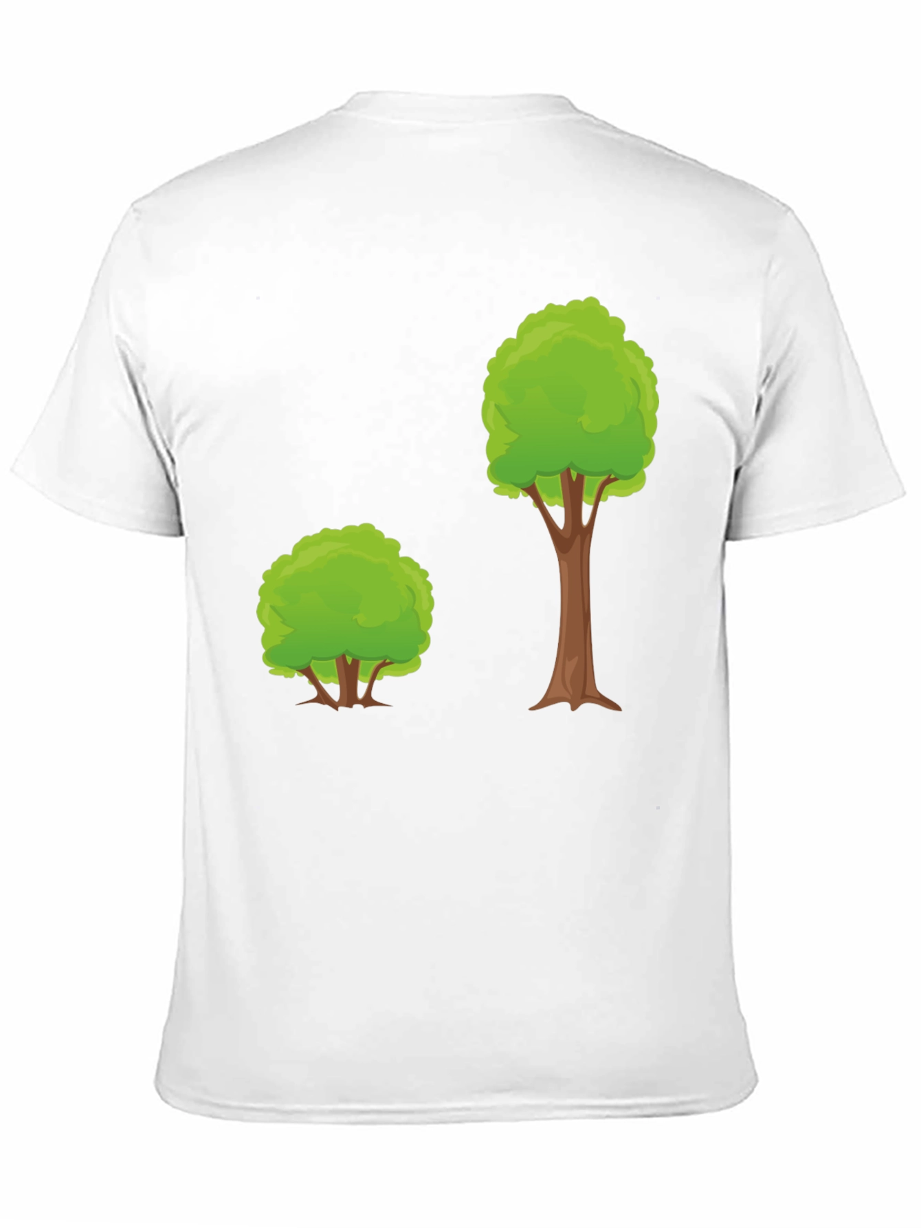Cartoon Tree Graphic Tee - Black