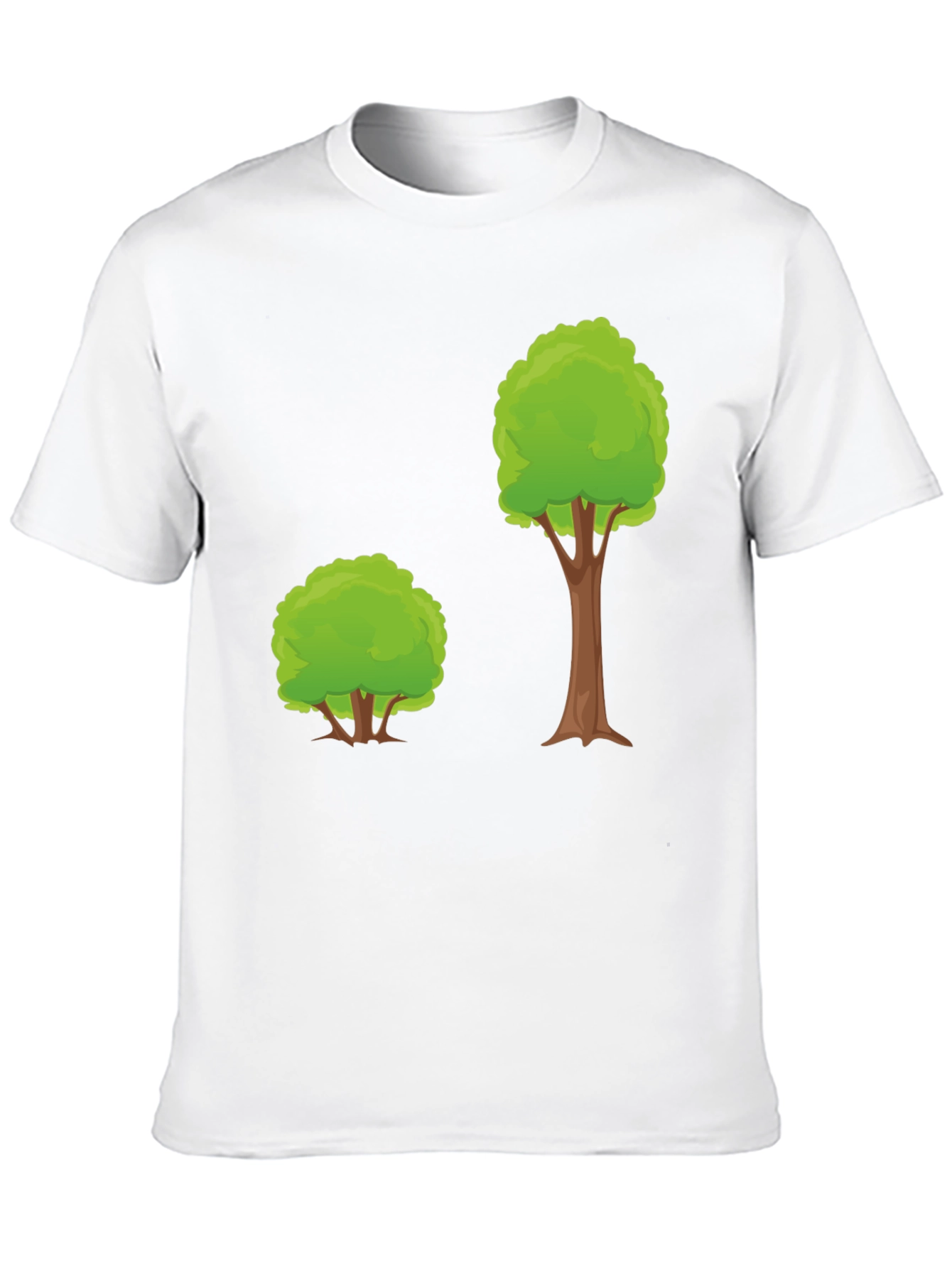 Cartoon Tree Graphic Tee - Black