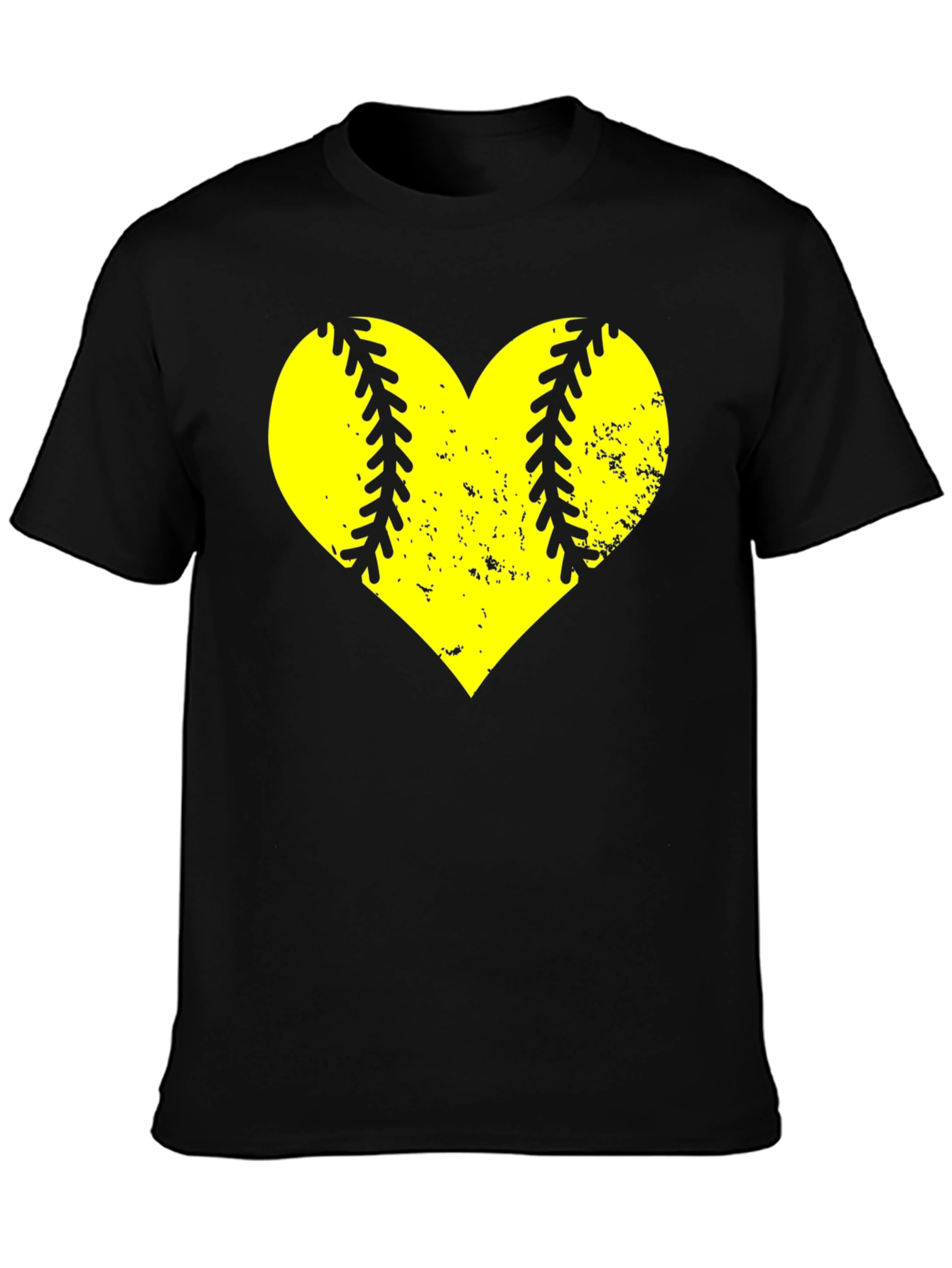 Softball Heart Graphic T-Shirt