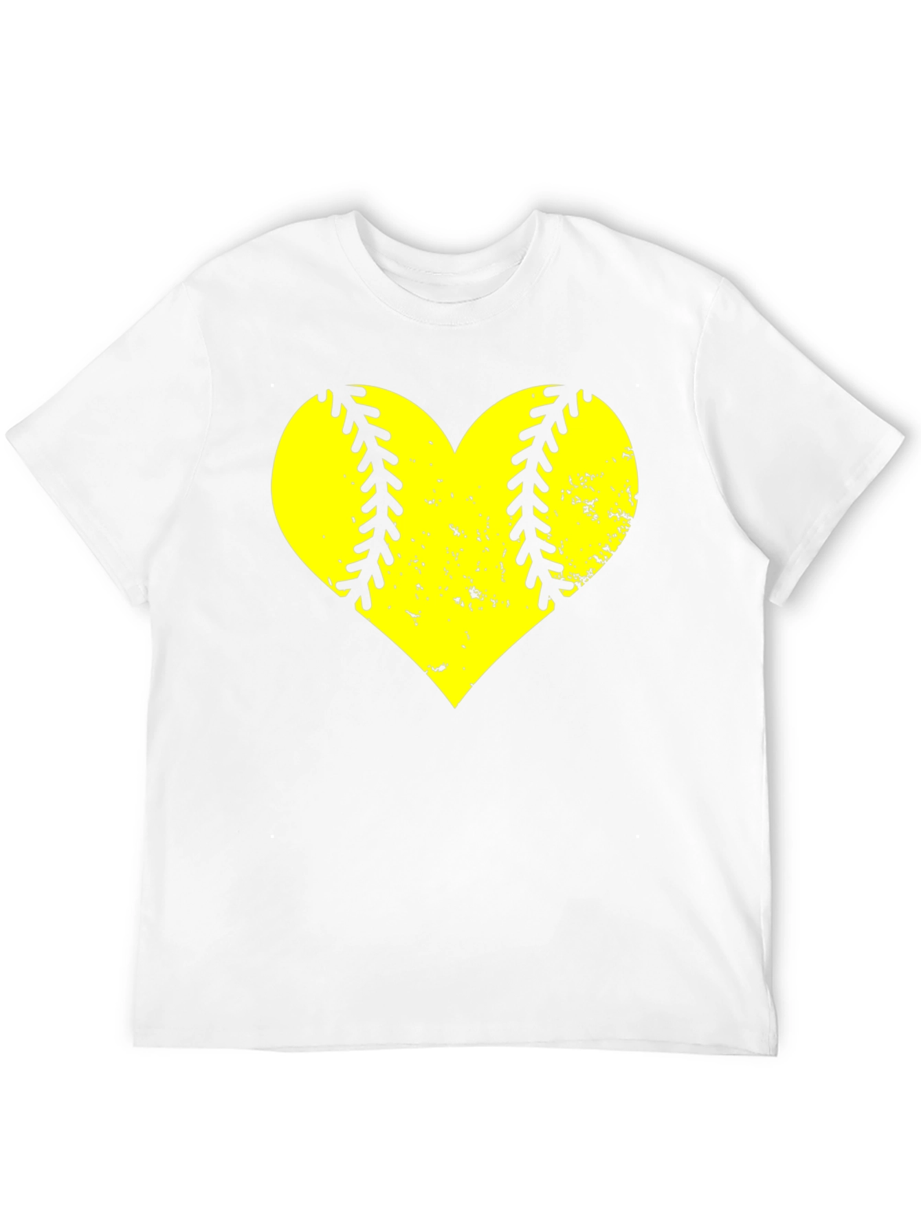 Softball Heart Graphic T-Shirt