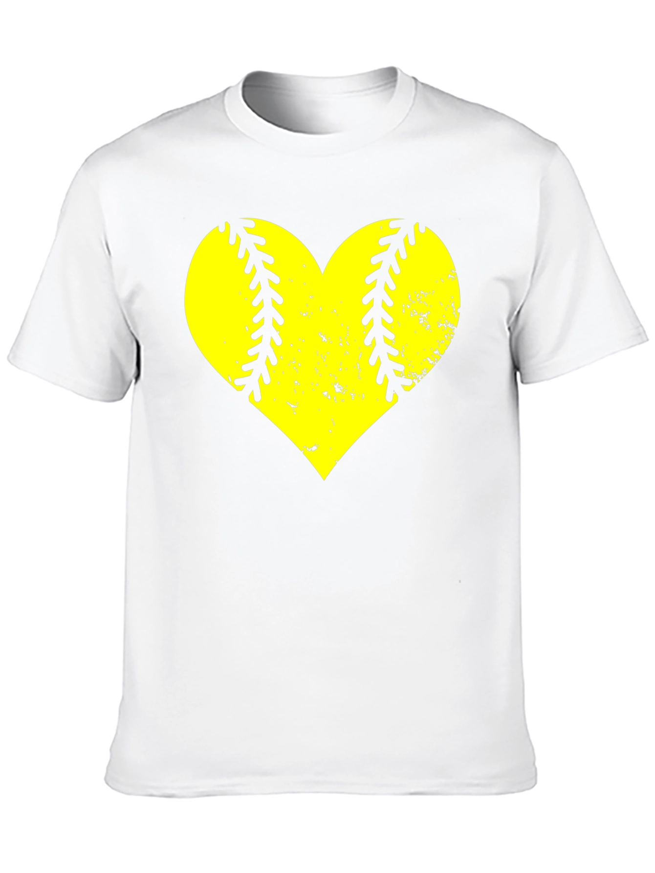 Softball Heart Graphic T-Shirt