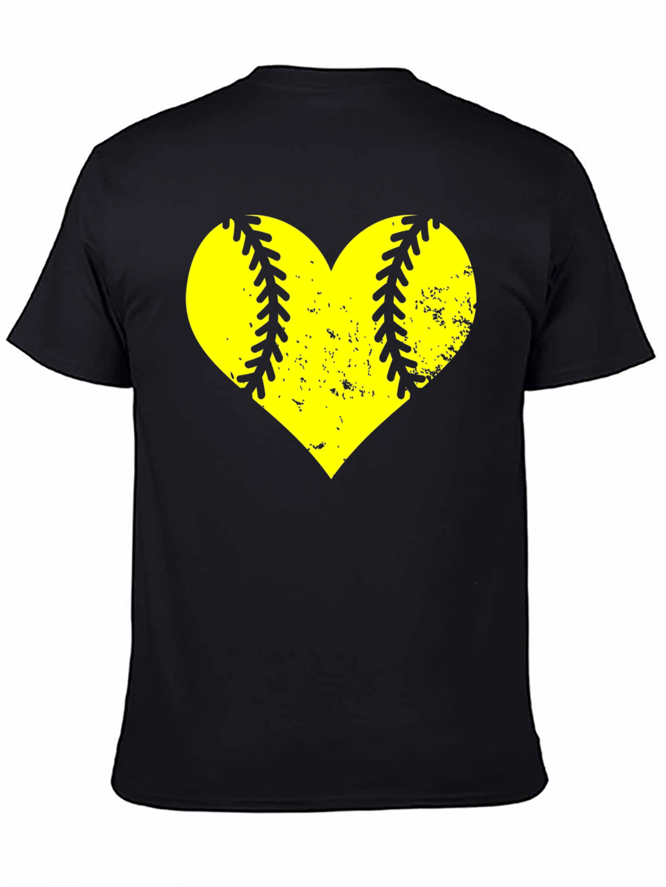 Softball Heart Graphic T-Shirt