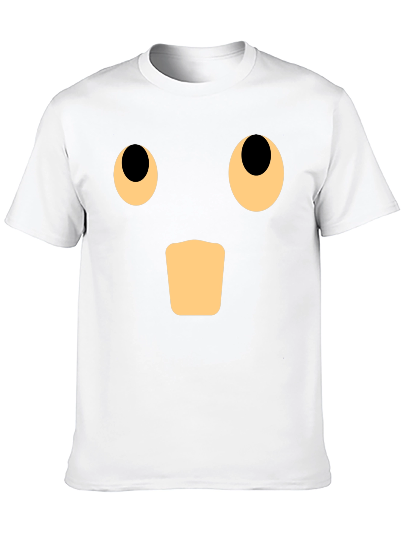 Surprised Face Graphic Black T-Shirt