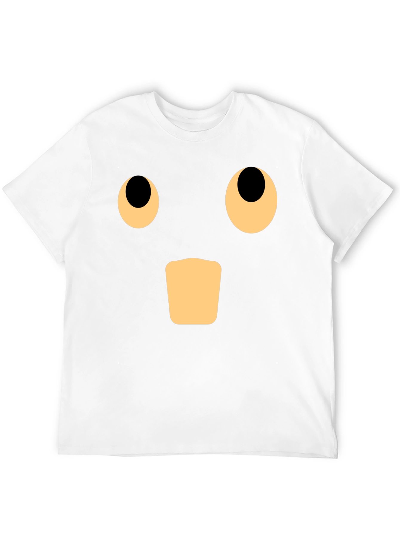 Surprised Face Graphic Black T-Shirt
