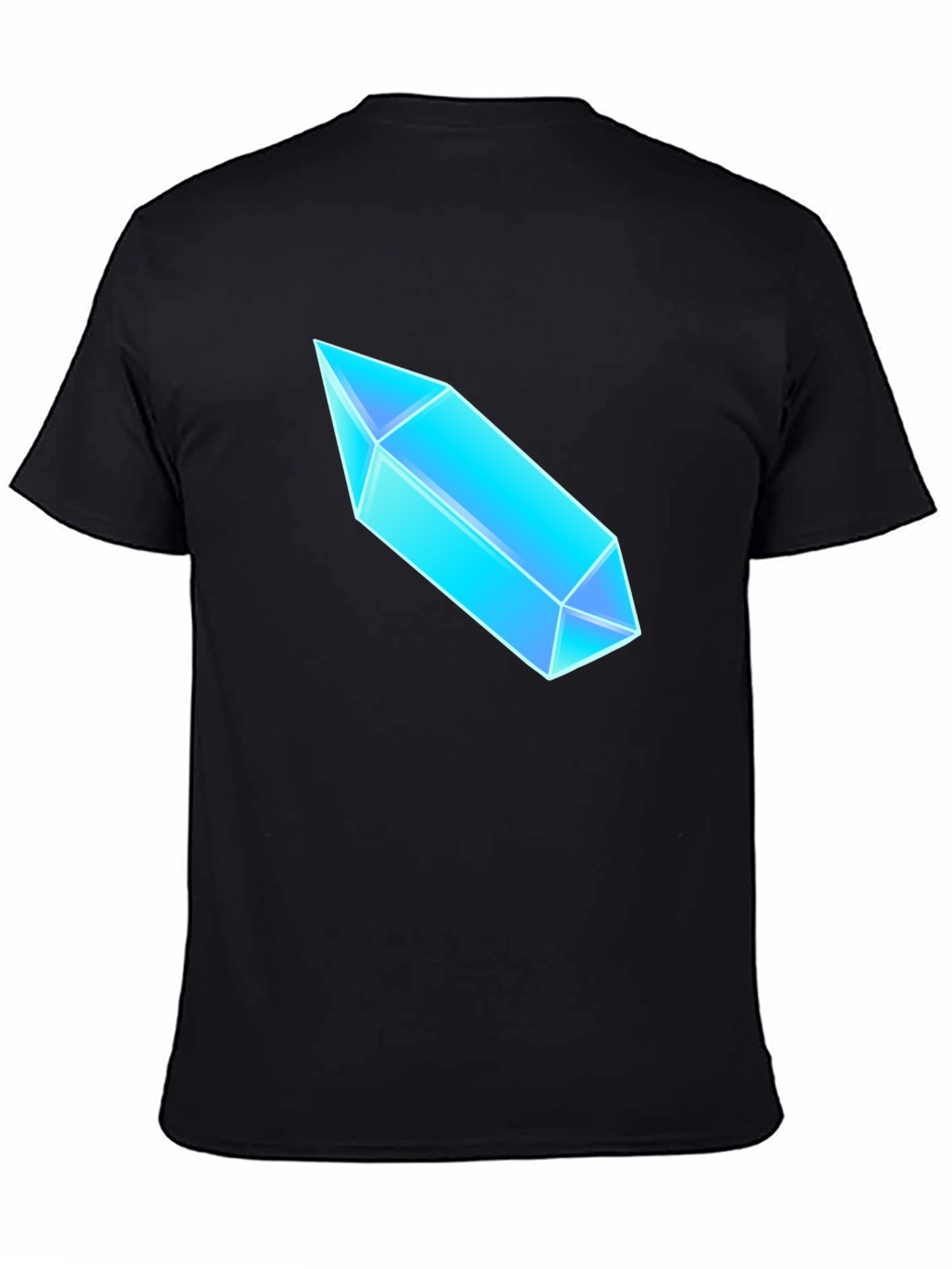 Crystal Gemstone Graphic T-Shirt - Black