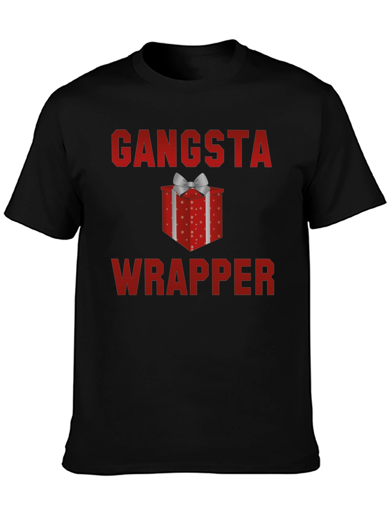 Gangsta Wrapper Funny Holiday T-Shirt
