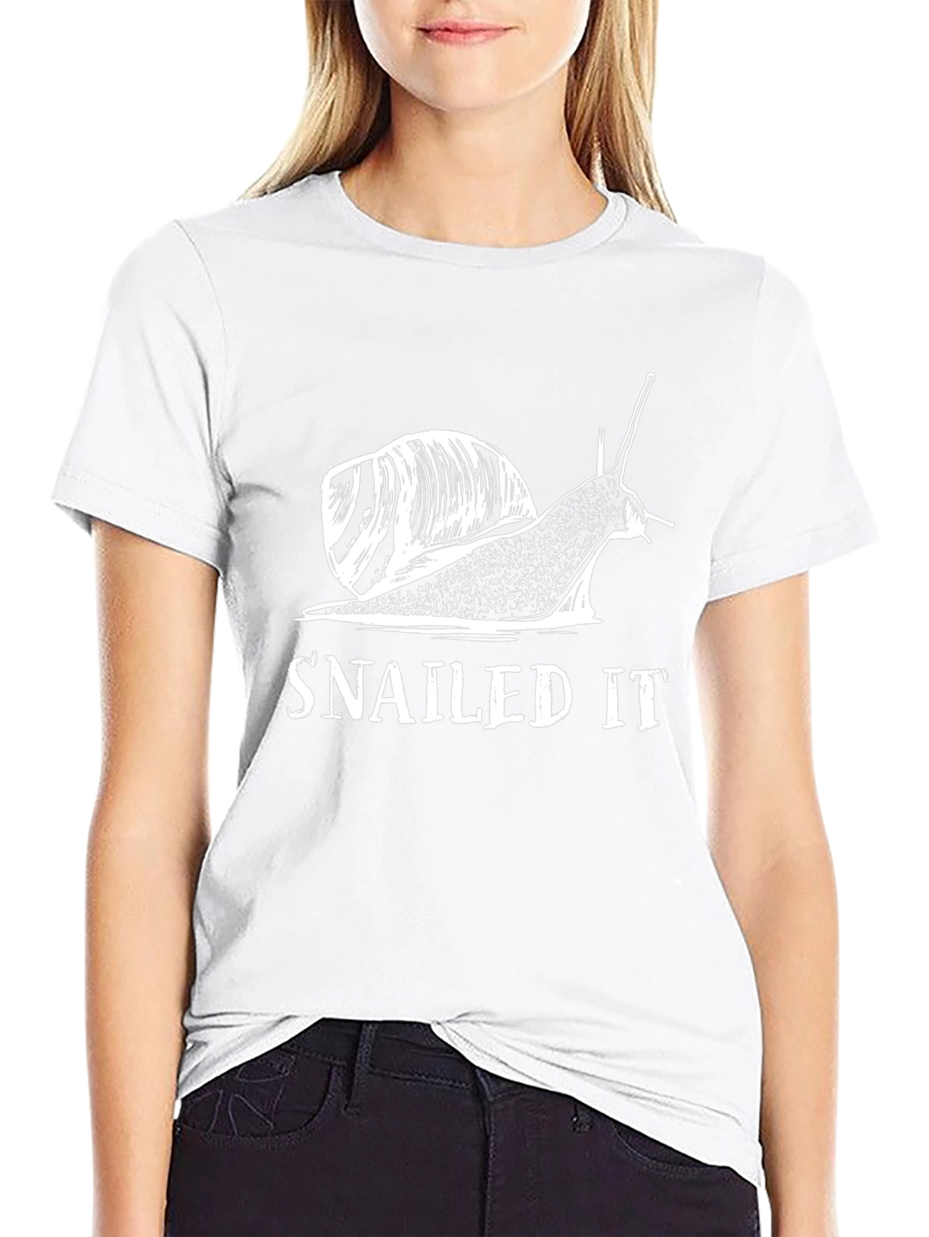 Snailed It Funny Snail Graphic T-Shirt