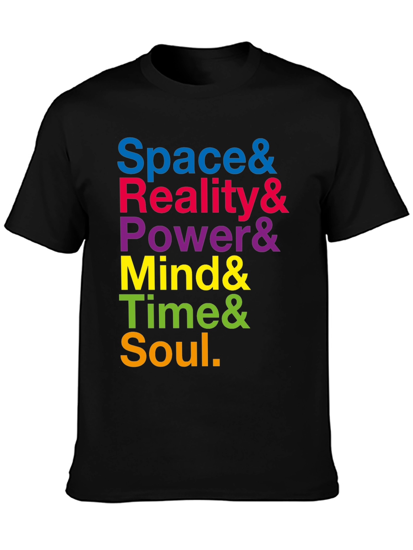 Infinity Stones T-Shirt: Space Reality Power Mind Time Soul