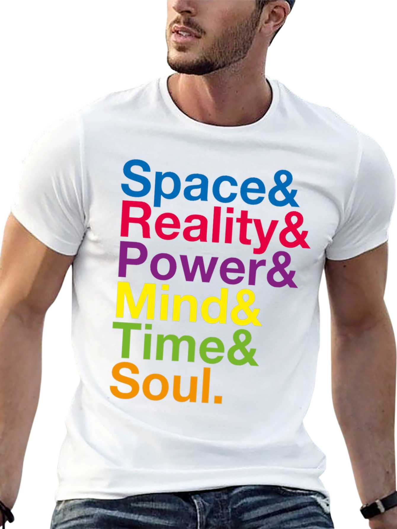 Infinity Stones T-Shirt: Space Reality Power Mind Time Soul