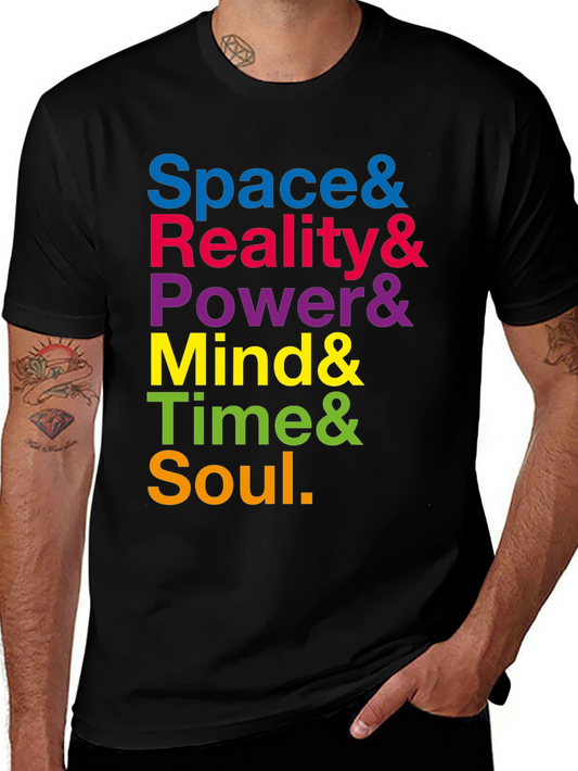 Infinity Stones T-Shirt: Space Reality Power Mind Time Soul