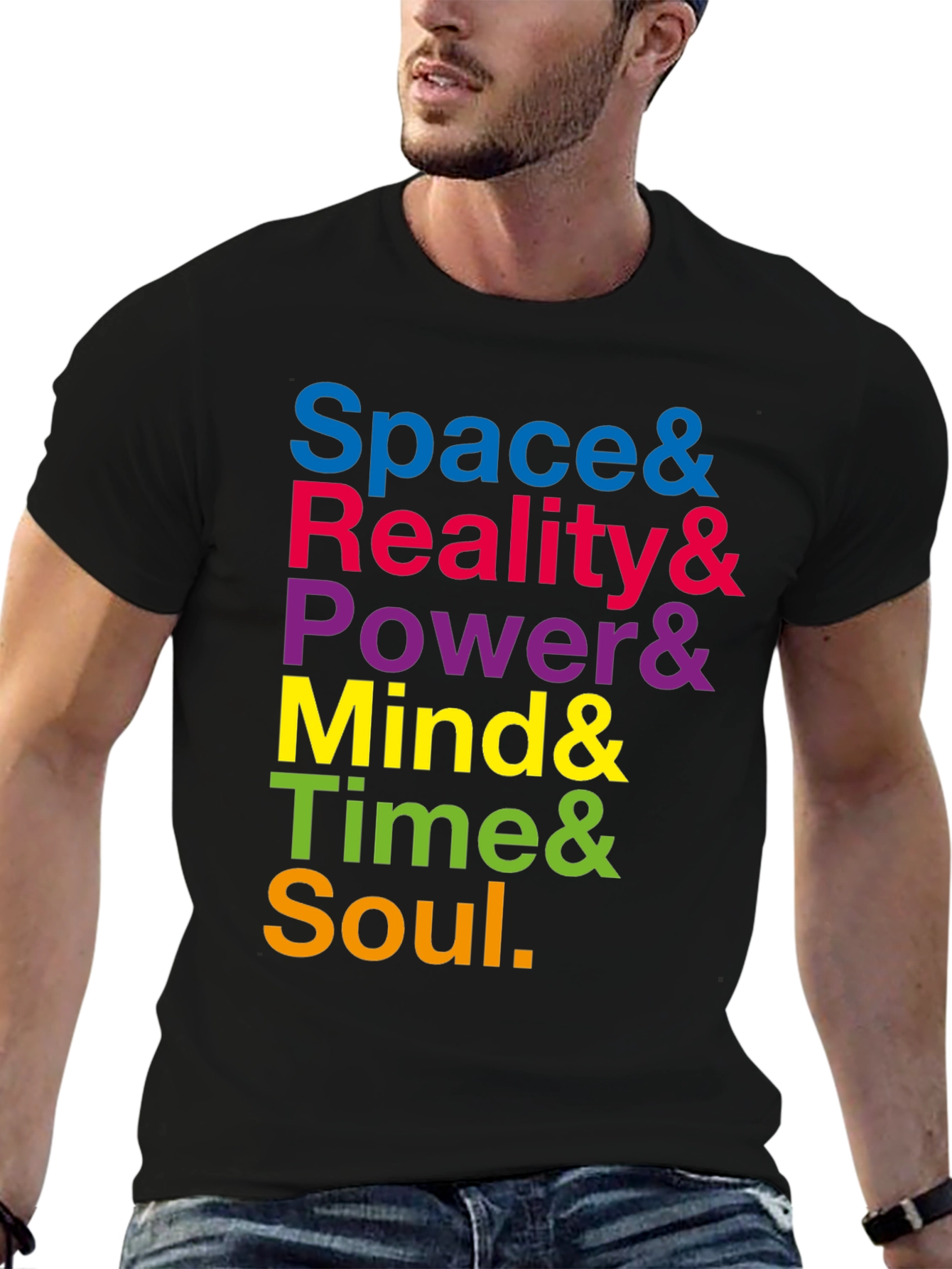 Infinity Stones T-Shirt: Space Reality Power Mind Time Soul