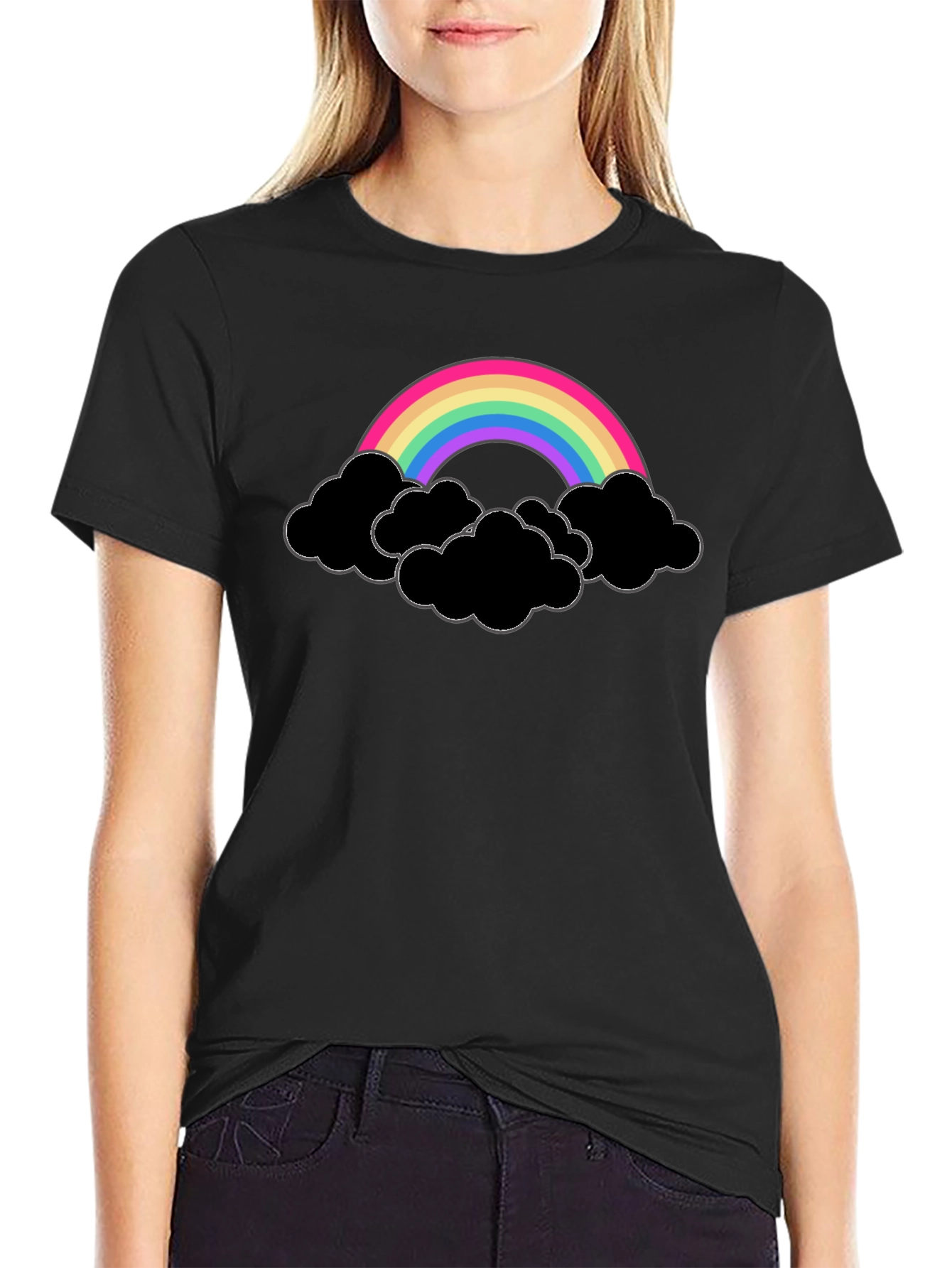 Rainbow and Clouds Graphic Tee