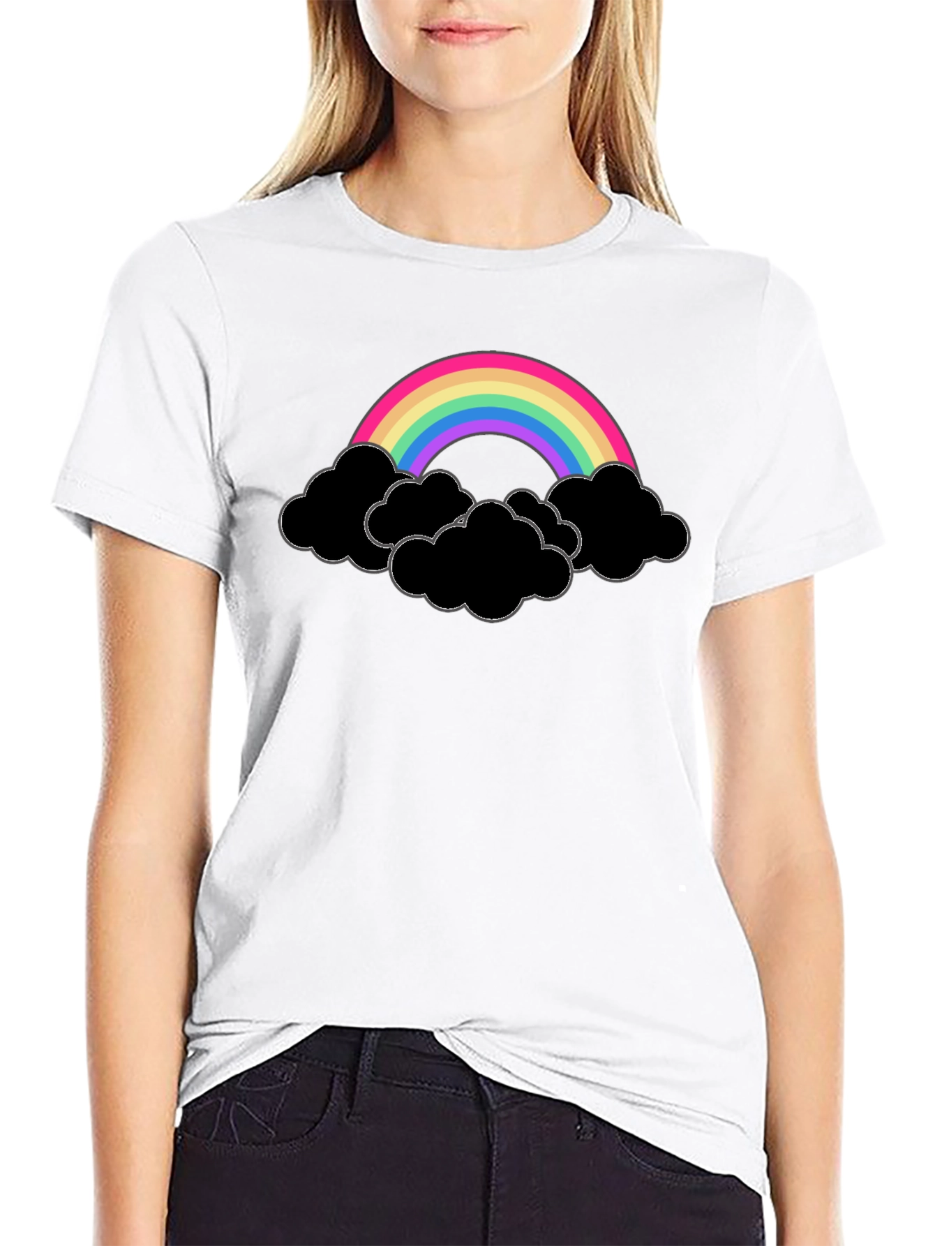 Rainbow and Clouds Graphic Tee