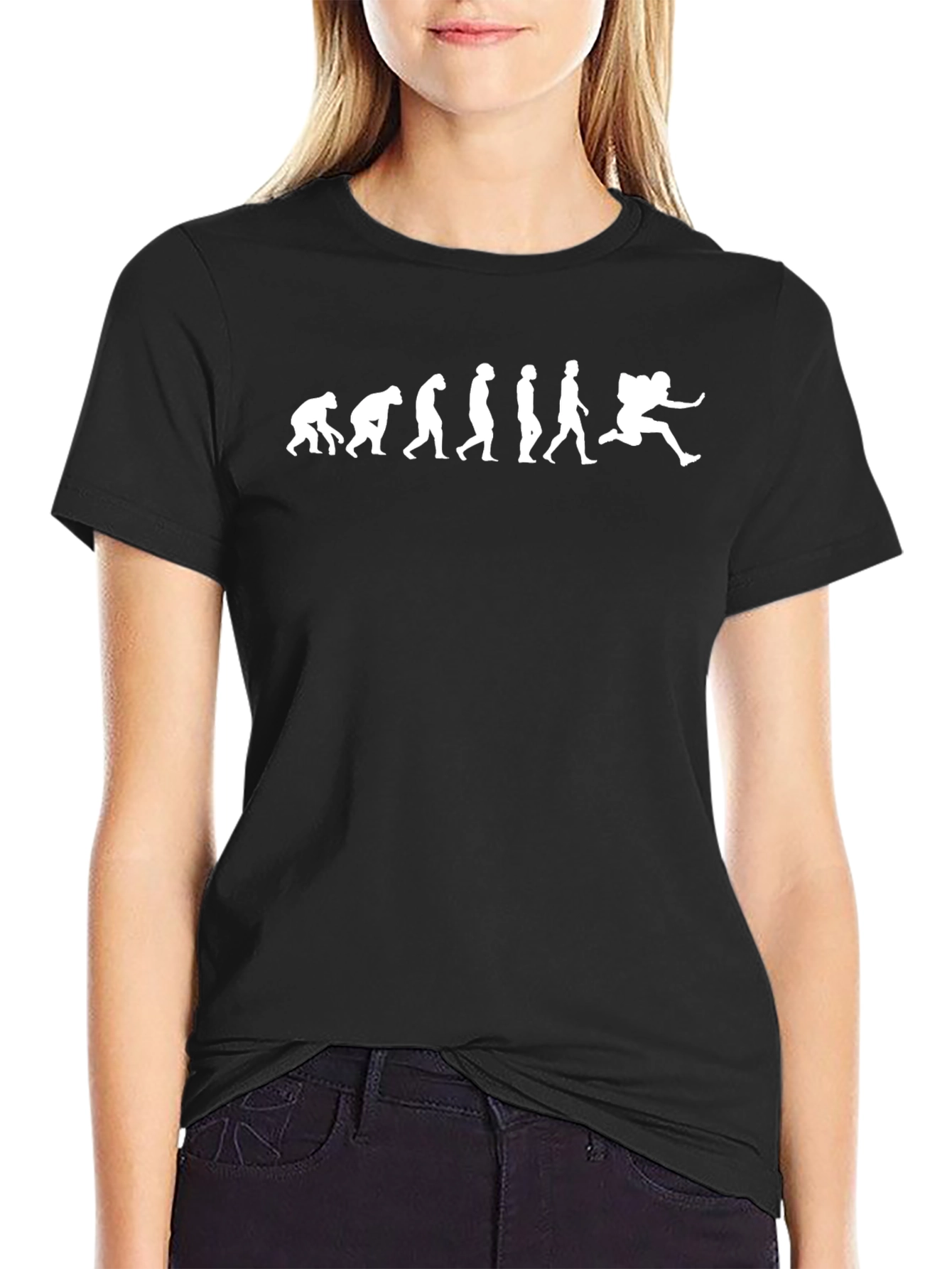 Evolution to Football Player T-Shirt