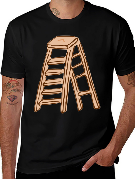 Ladder Graphic T-Shirt - Black