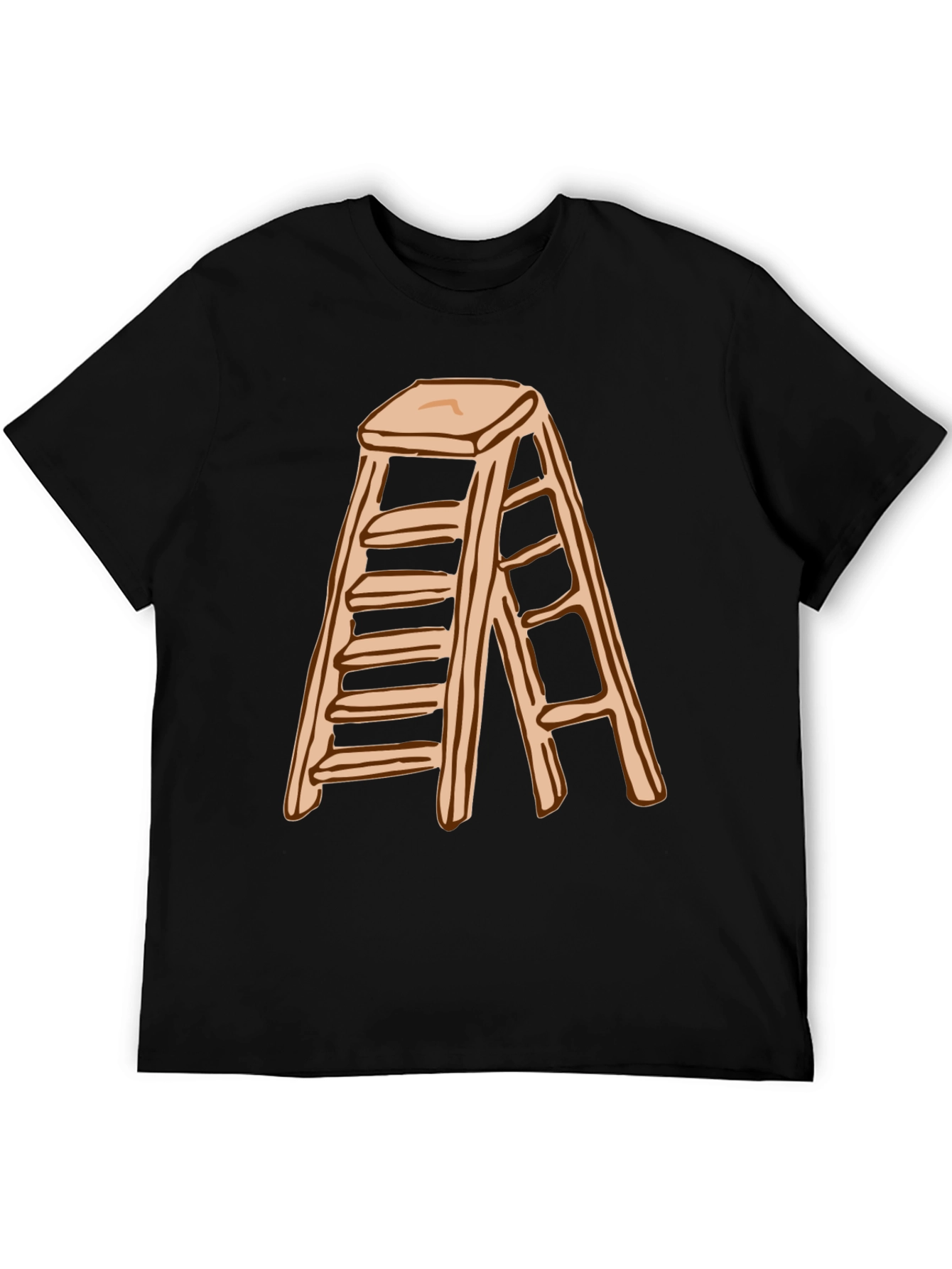 Ladder Graphic T-Shirt - Black