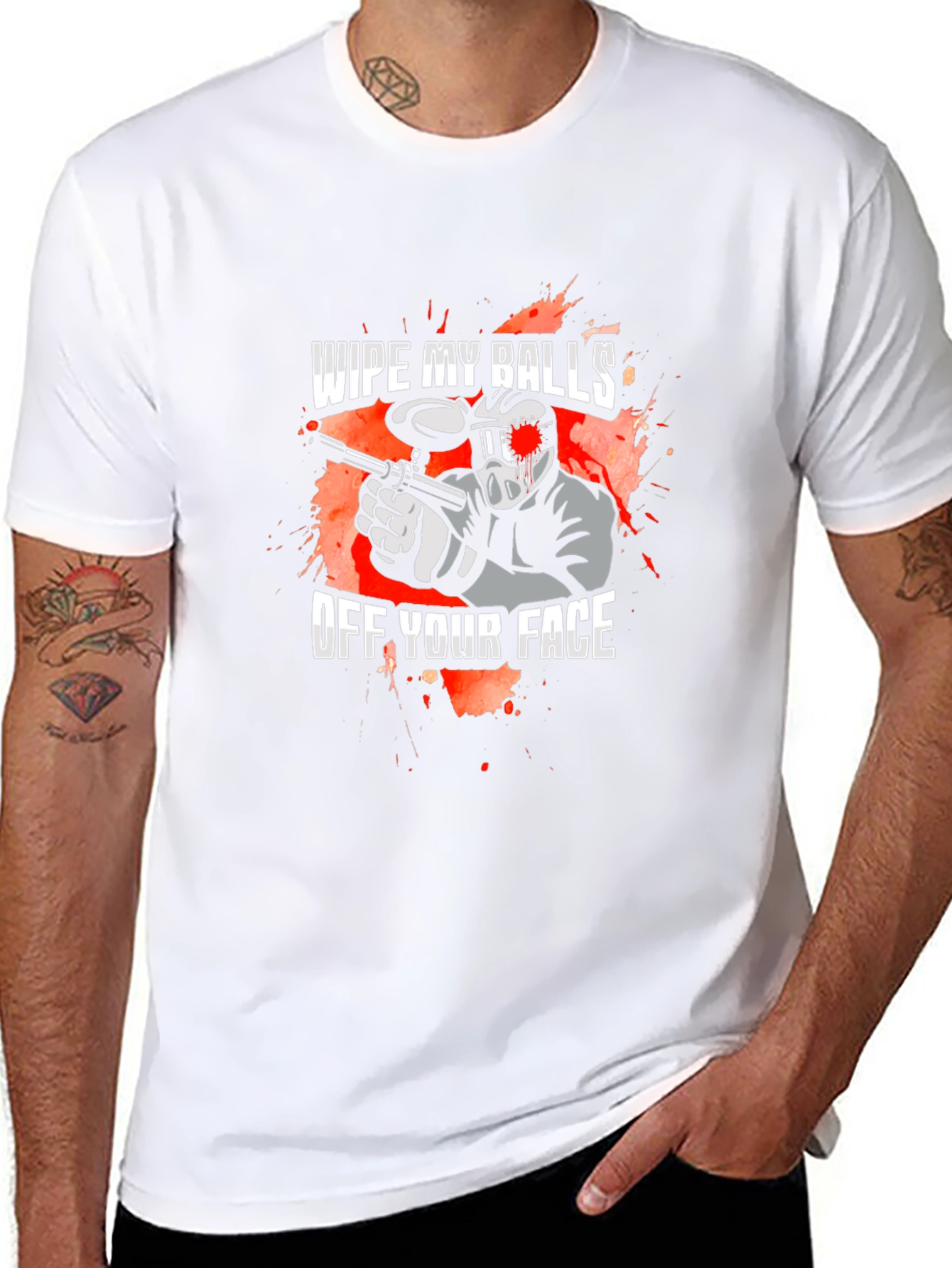 Wipe My Balls Off Your Face Black T-Shirt