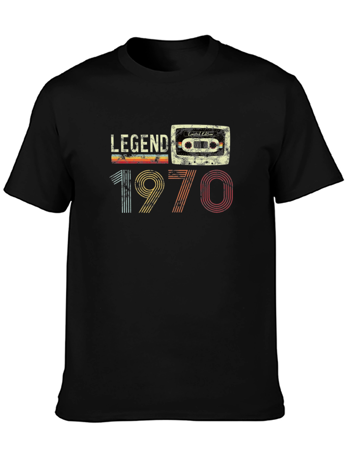 Legend 1970 Retro Cassette Graphic T-Shirt