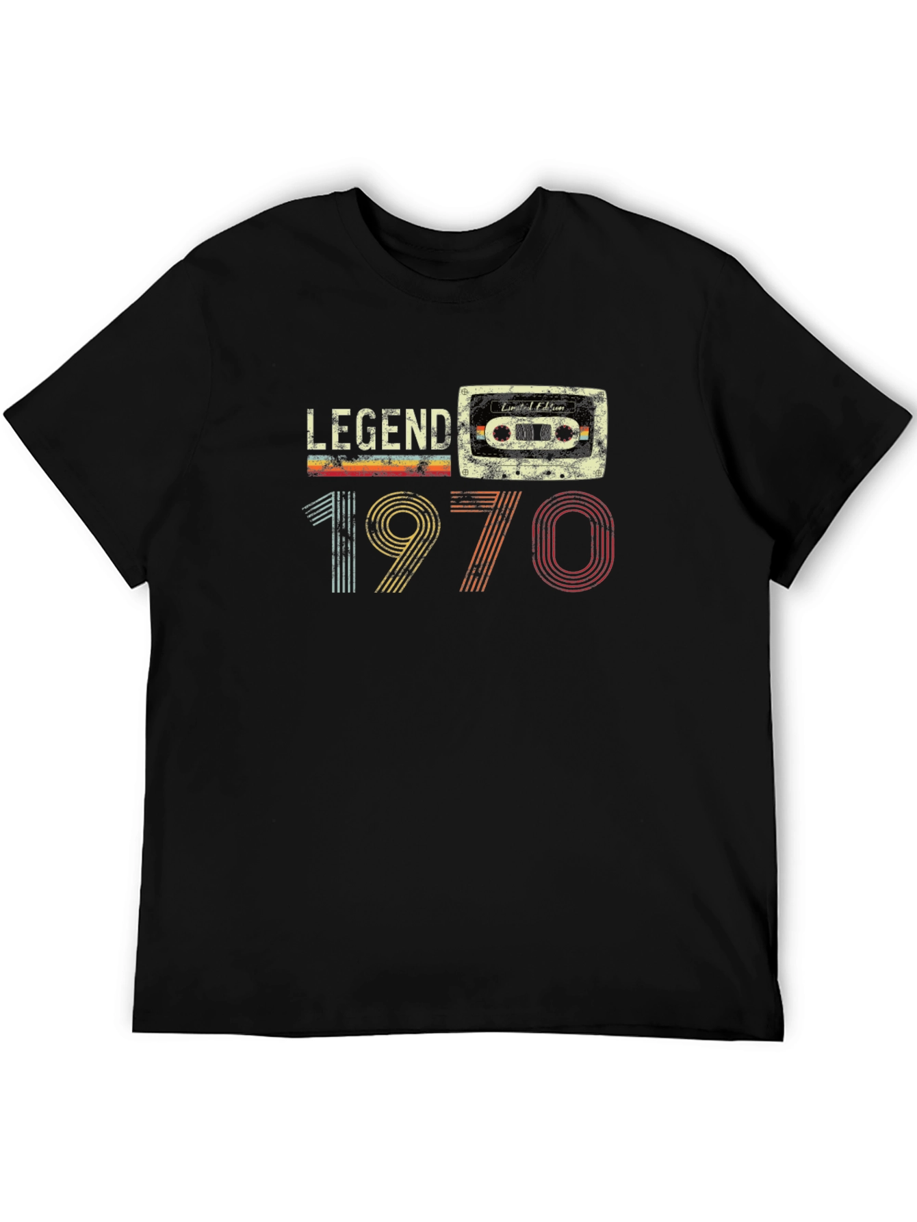 Legend 1970 Retro Cassette Graphic T-Shirt