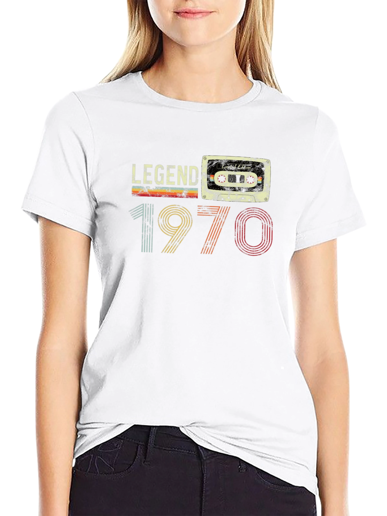 Legend 1970 Retro Cassette Graphic T-Shirt