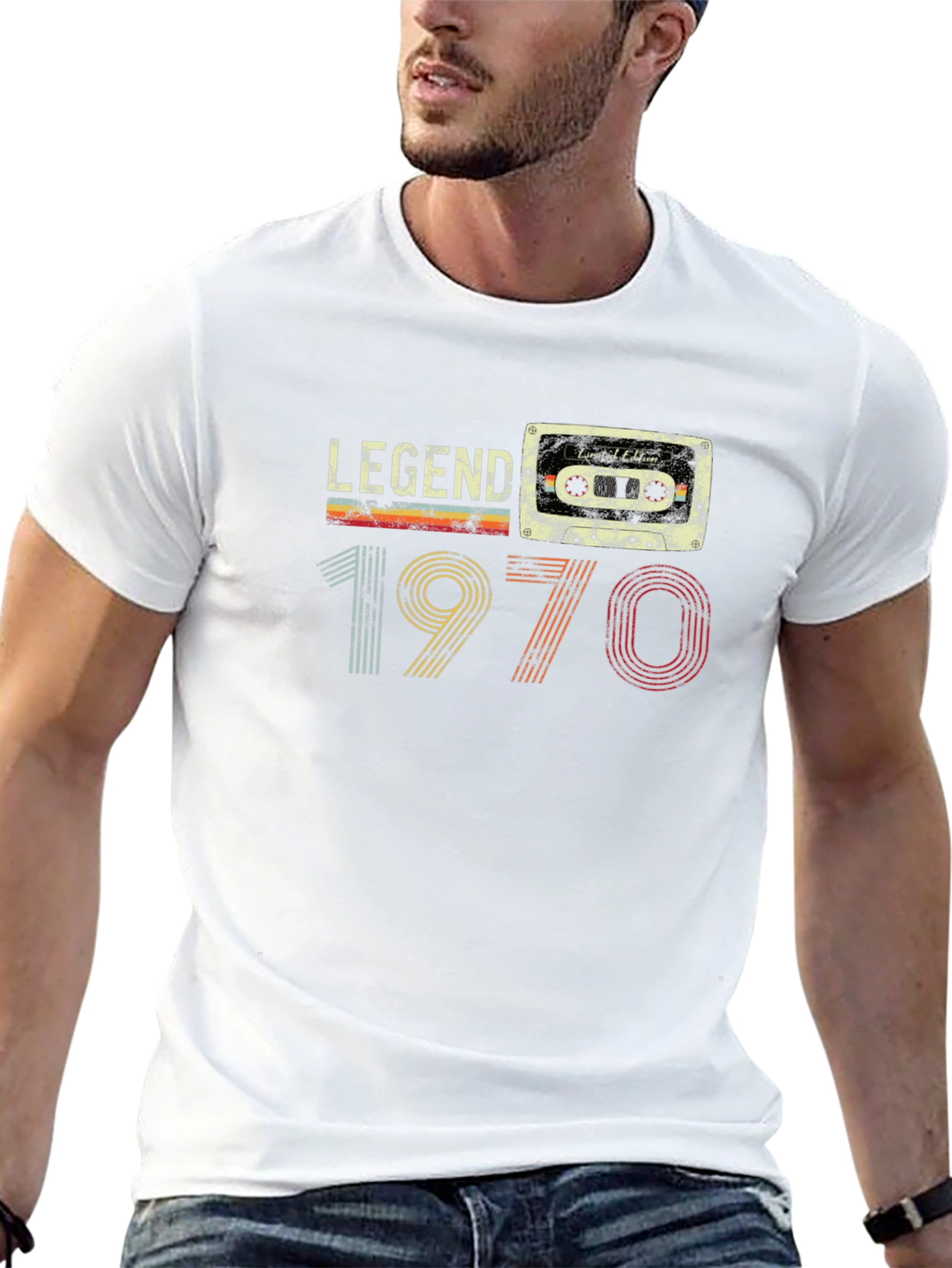 Legend 1970 Retro Cassette Graphic T-Shirt