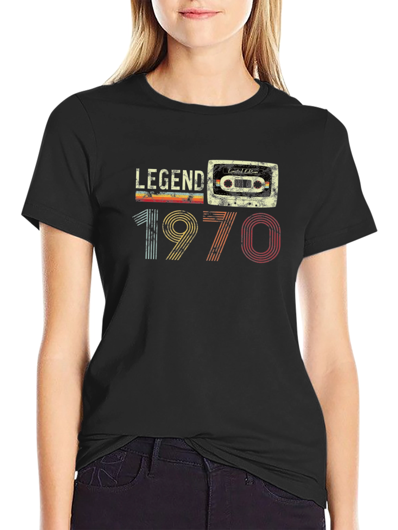 Legend 1970 Retro Cassette Graphic T-Shirt