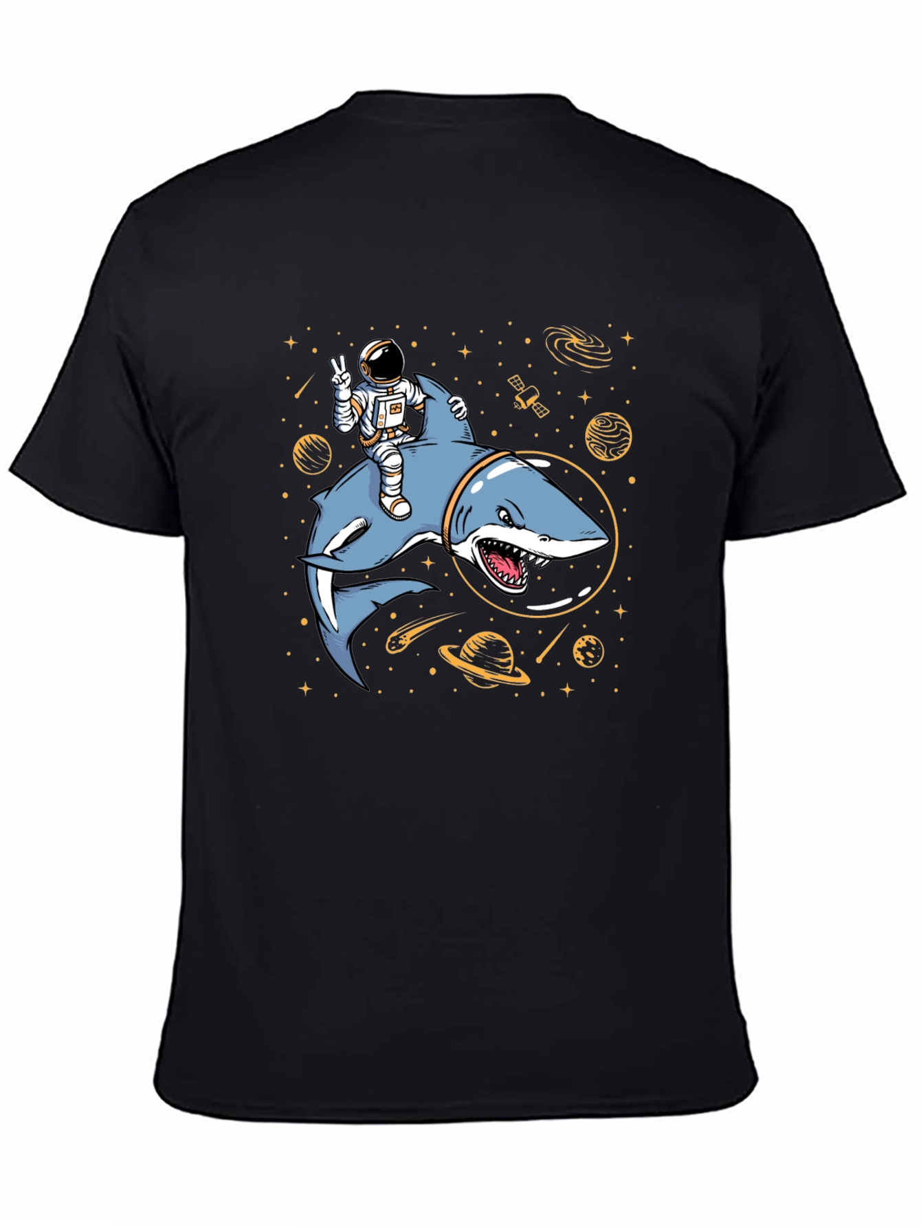 Astronaut Shark Space T-Shirt